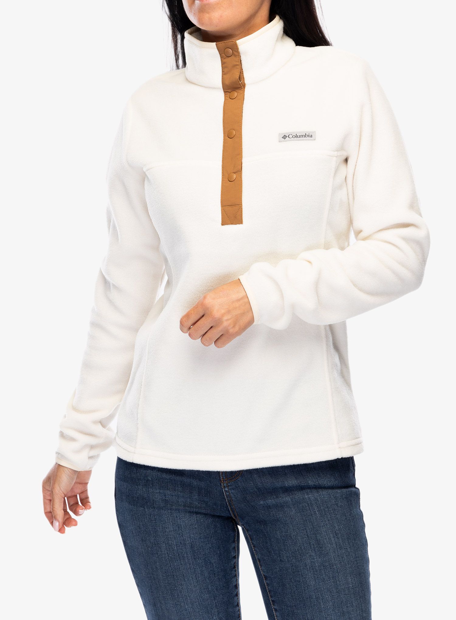Dámská mikina Columbia Benton Springs Half Snap Pull Over II - chalk/camel brown