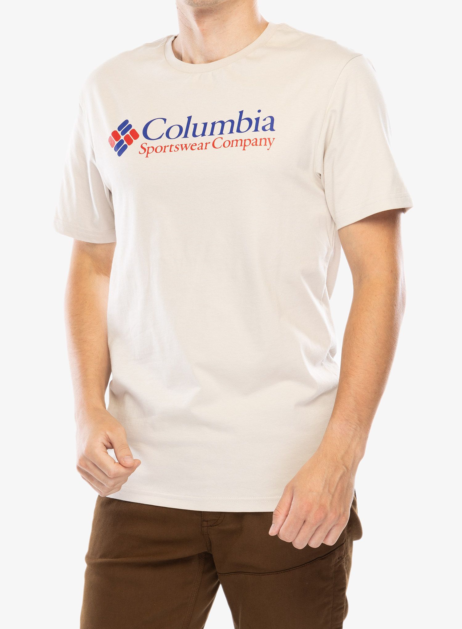Tričko s potiskem Columbia CSC Basic Logo S/S Shirt - dark stone/csc retro logo