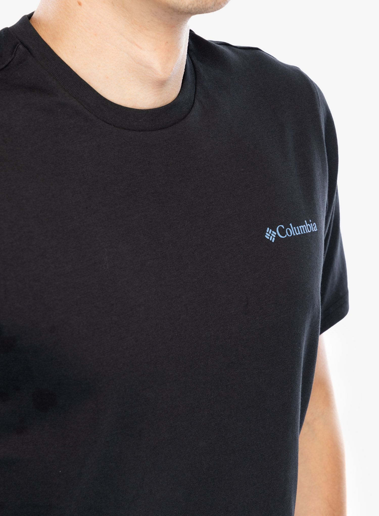 Tričko s potiskem Columbia Explorers Canyon Back S/S Tee - black/bearly tribe