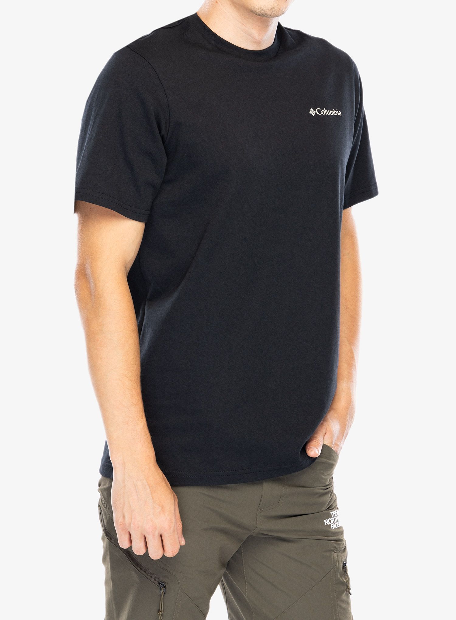 Bavlněné tričko Columbia Explorers Canyon Back S/S Tee - black/epicamp graphic