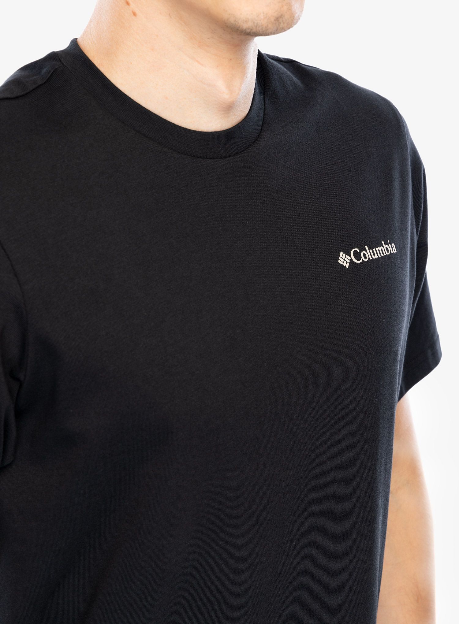 Bavlněné tričko Columbia Explorers Canyon Back S/S Tee - black/epicamp graphic