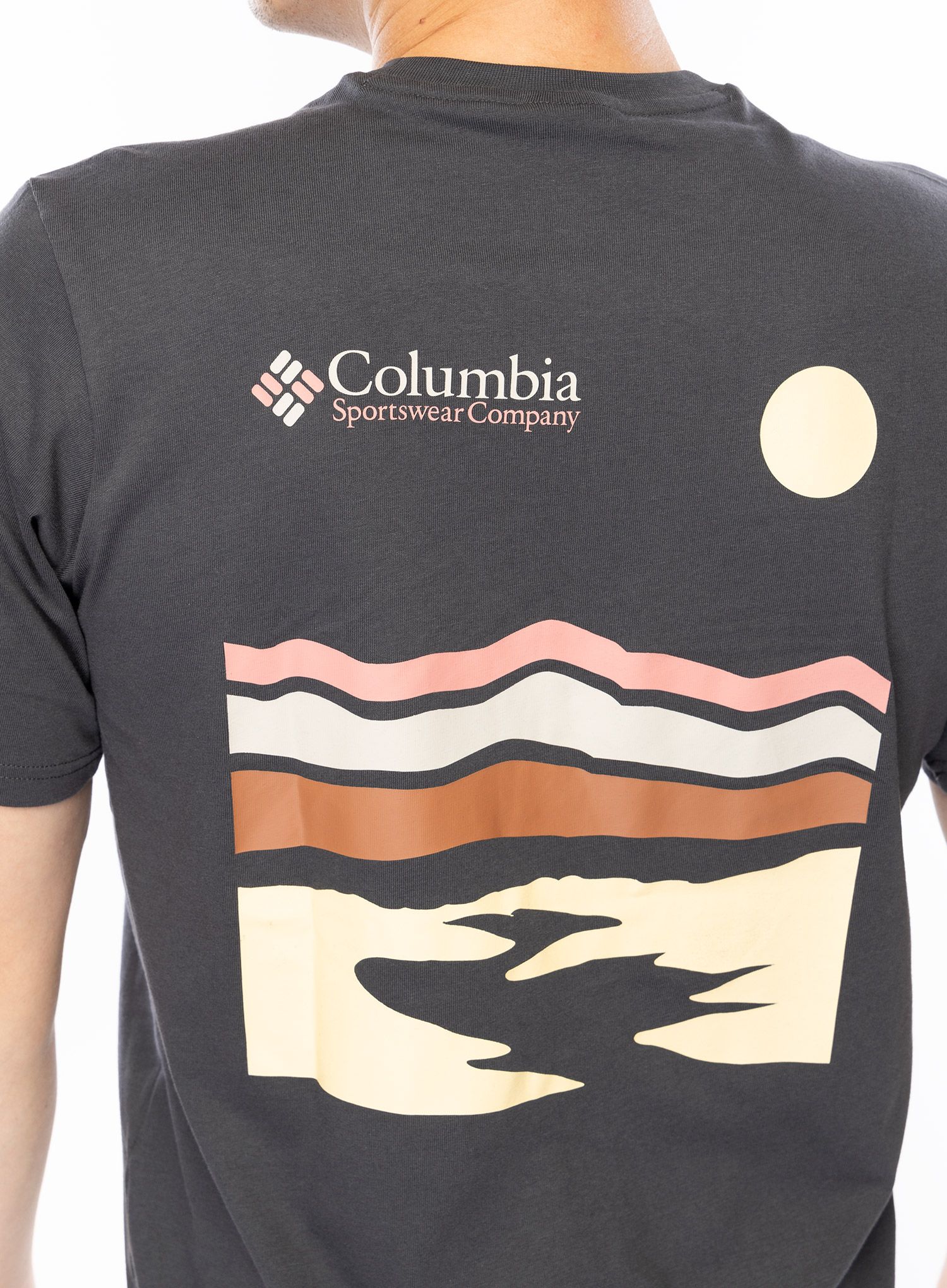 Bavlněné tričko Columbia Explorers Canyon Back S/S Tee - shark/heritage hills