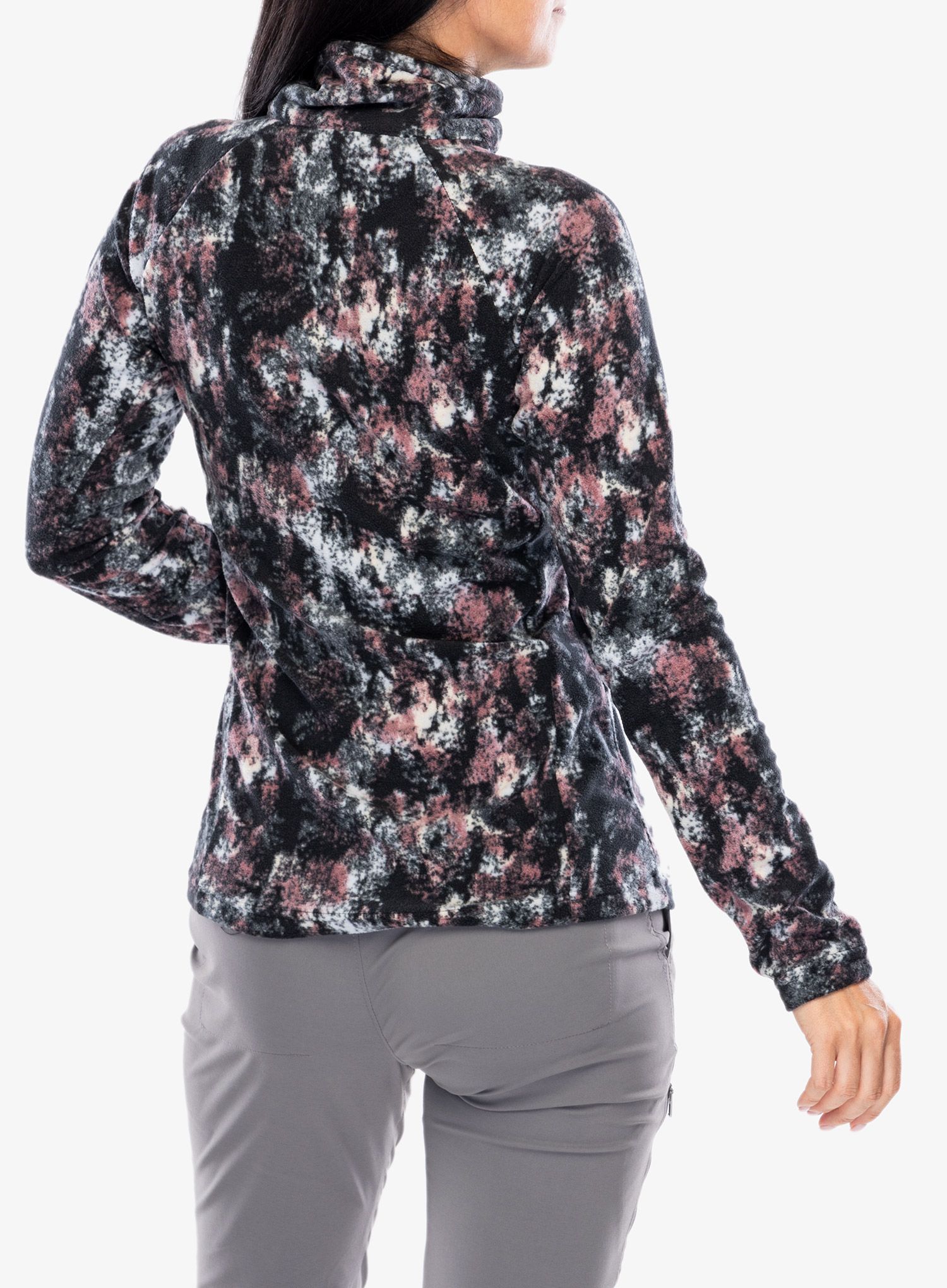 Dámská mikina bez kapuce Columbia Glacial IV Print 1/2 Zip - snowdrift timberwild