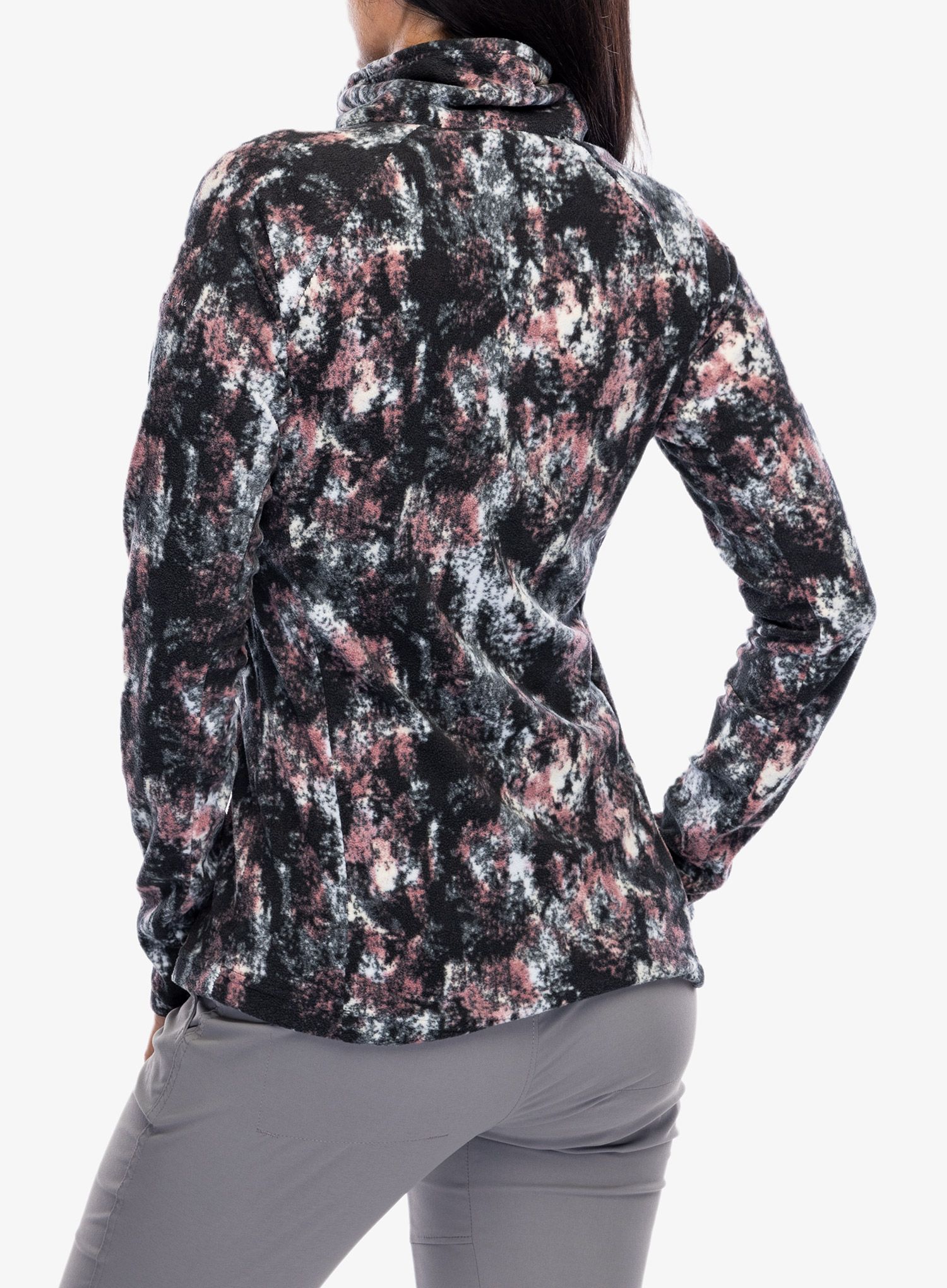 Dámská mikina bez kapuce Columbia Glacial IV Print 1/2 Zip - snowdrift timberwild