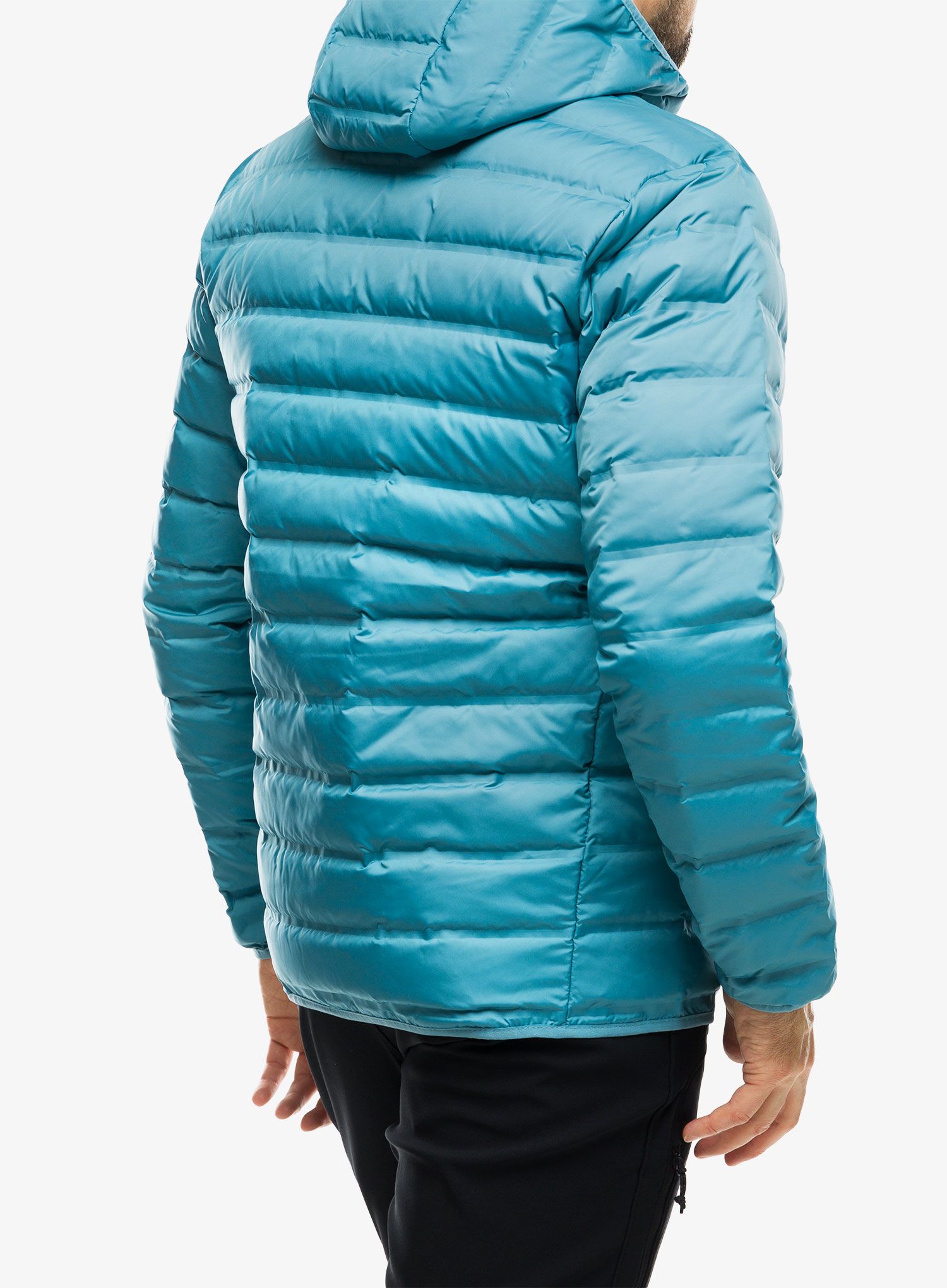 Péřová bunda pánská Columbia Lake 22 Down Hooded Jacket - shasta