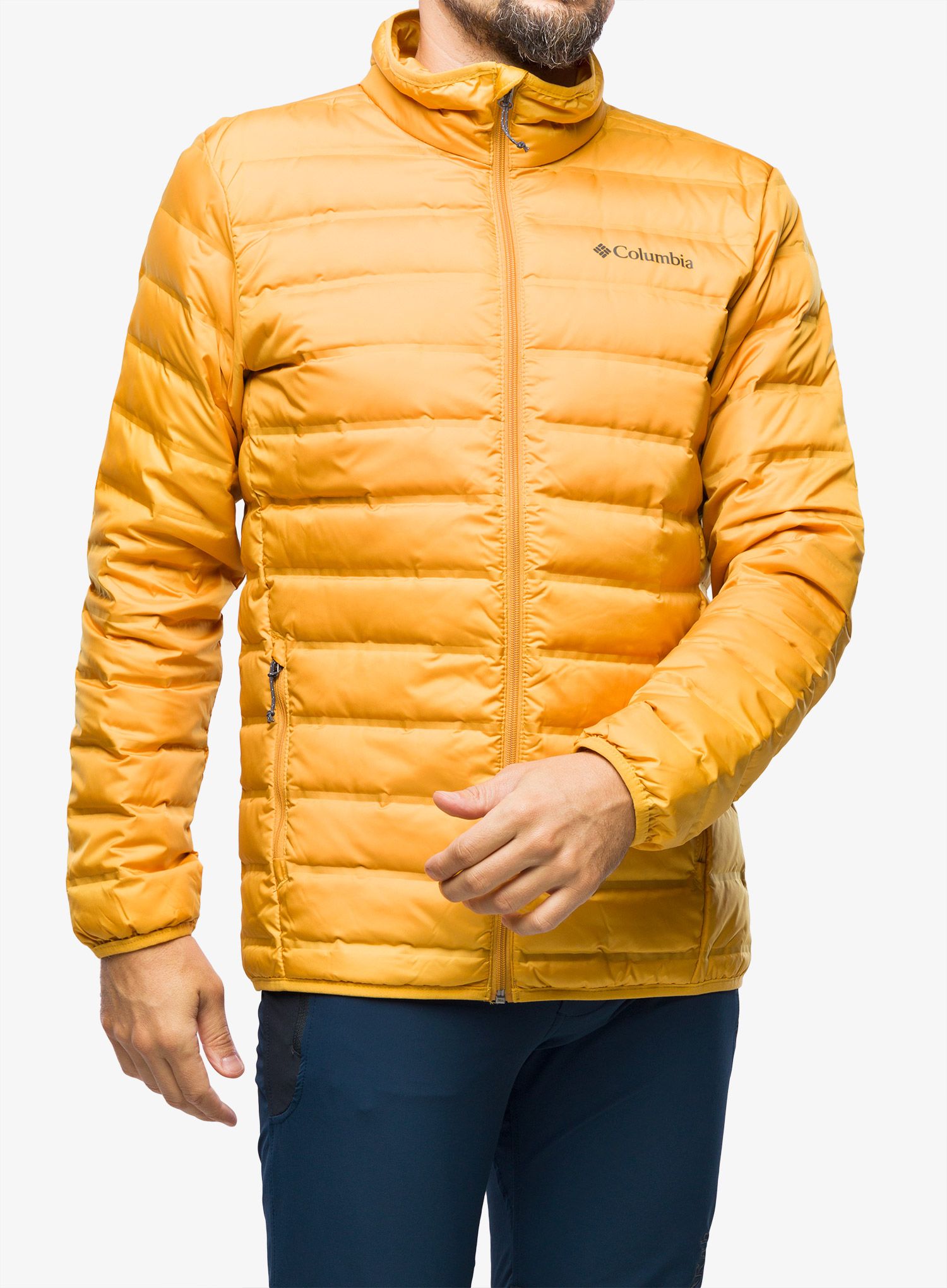 Péřová bunda pánská Columbia Lake 22 Down Jacket - raw honey