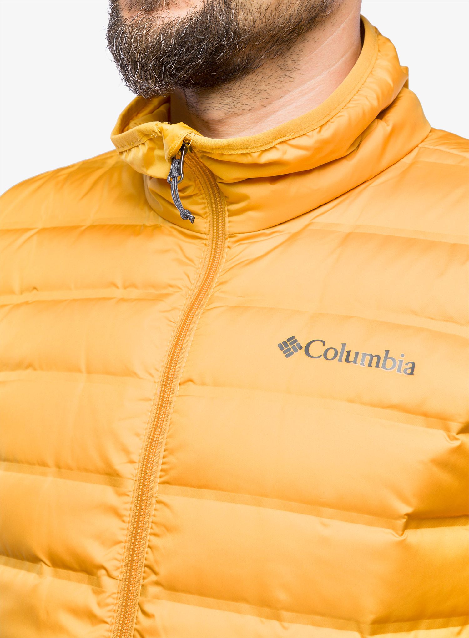 Péřová bunda pánská Columbia Lake 22 Down Jacket - raw honey
