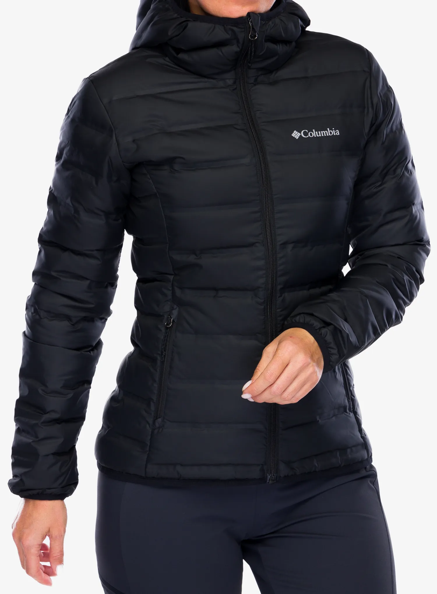 Dámská péřová bunda Columbia Lake 22 II Down Hooded Jacket - black
