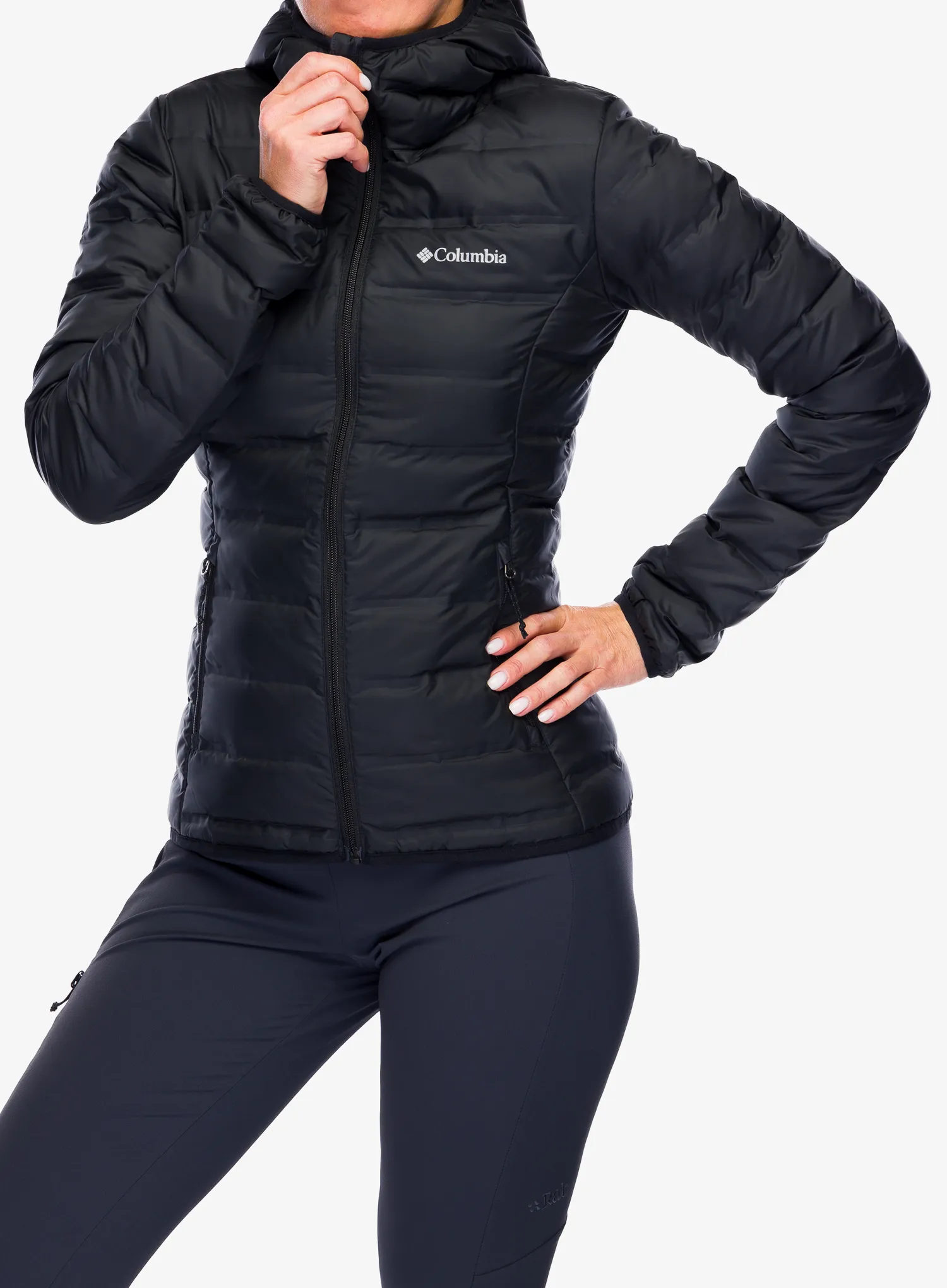Dámská péřová bunda Columbia Lake 22 II Down Hooded Jacket - black