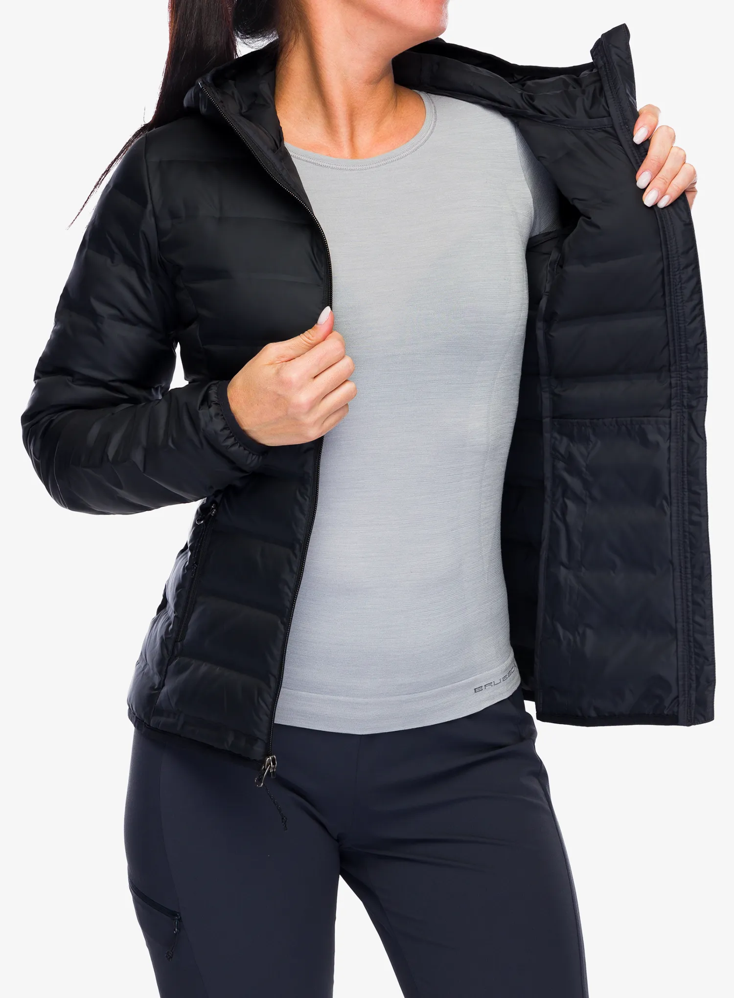 Dámská péřová bunda Columbia Lake 22 II Down Hooded Jacket - black