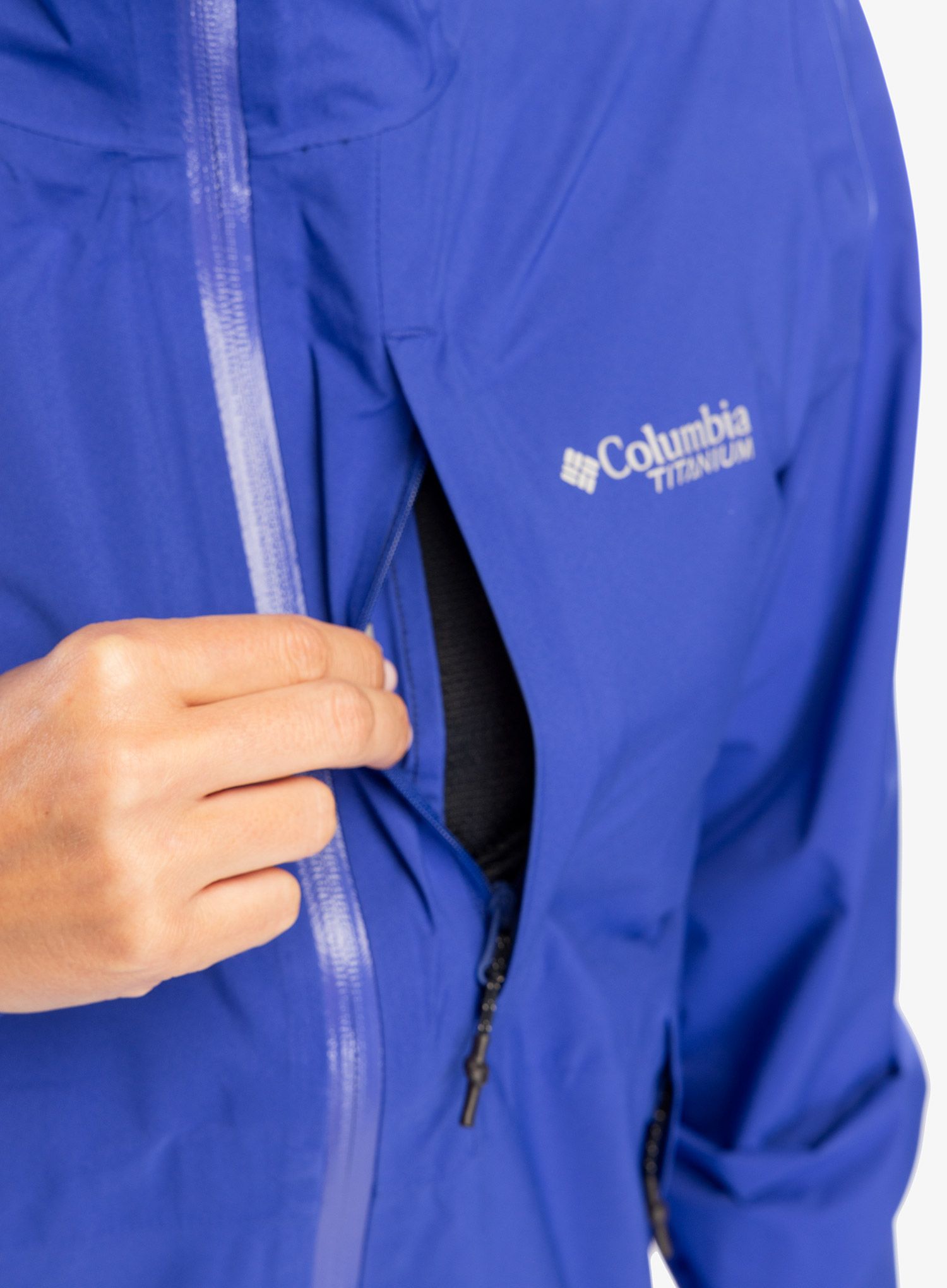 Dámská bunda do deště Columbia OmniTech AmpliDry II Shell - clematis blue