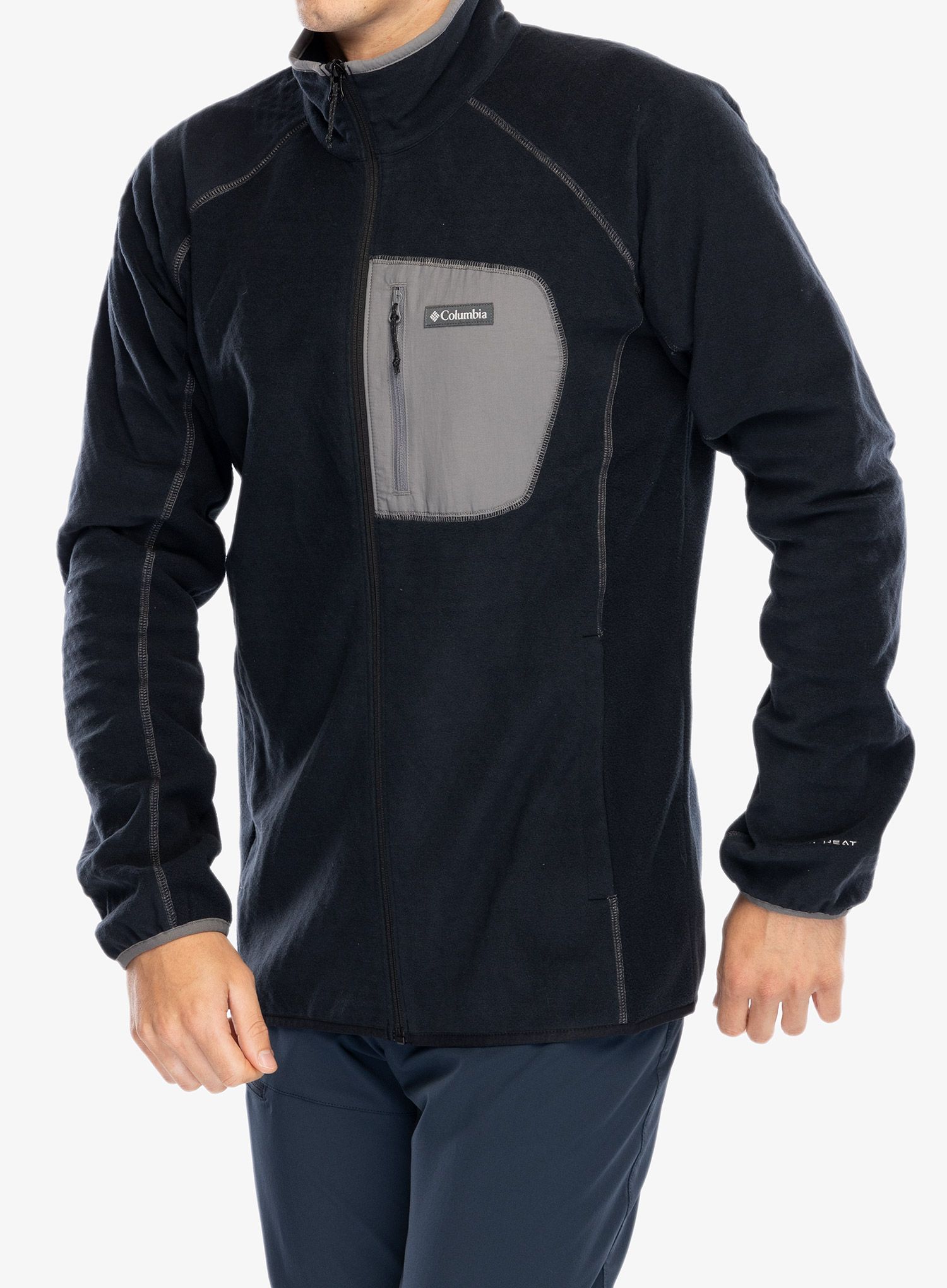 Mikina Columbia Outdoor Tracks Full Zip - black/city grey