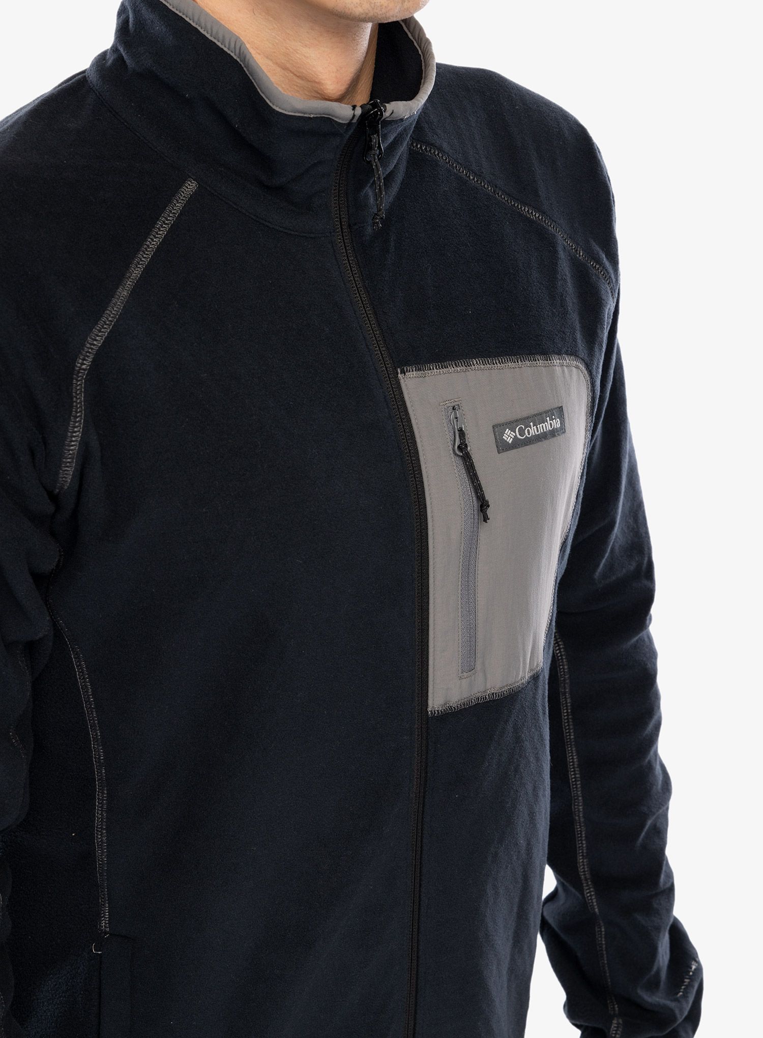 Mikina Columbia Outdoor Tracks Full Zip - black/city grey