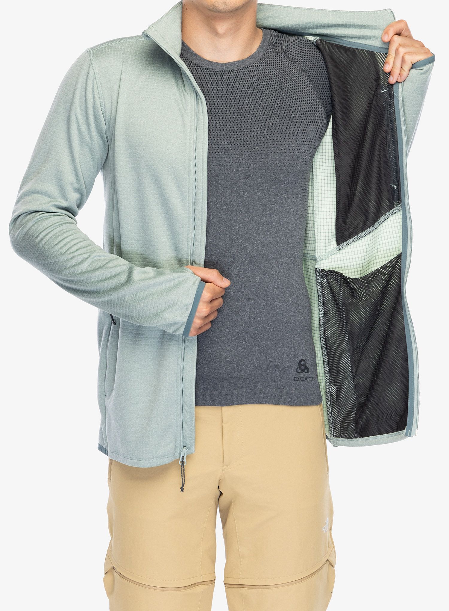 Rozepínací mikina Columbia Park View Fleece Full Zip - niagara heather