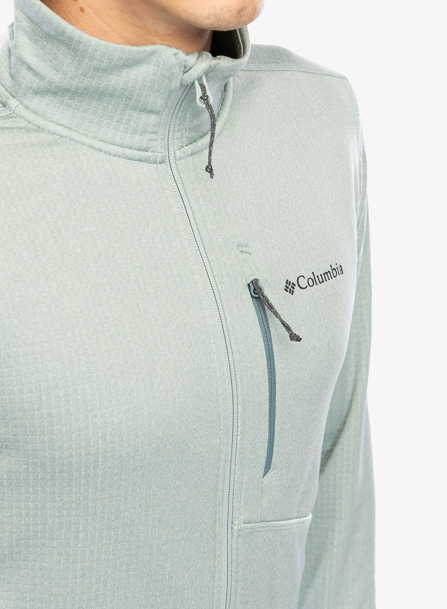 Rozepínací mikina Columbia Park View Fleece Full Zip - niagara heather