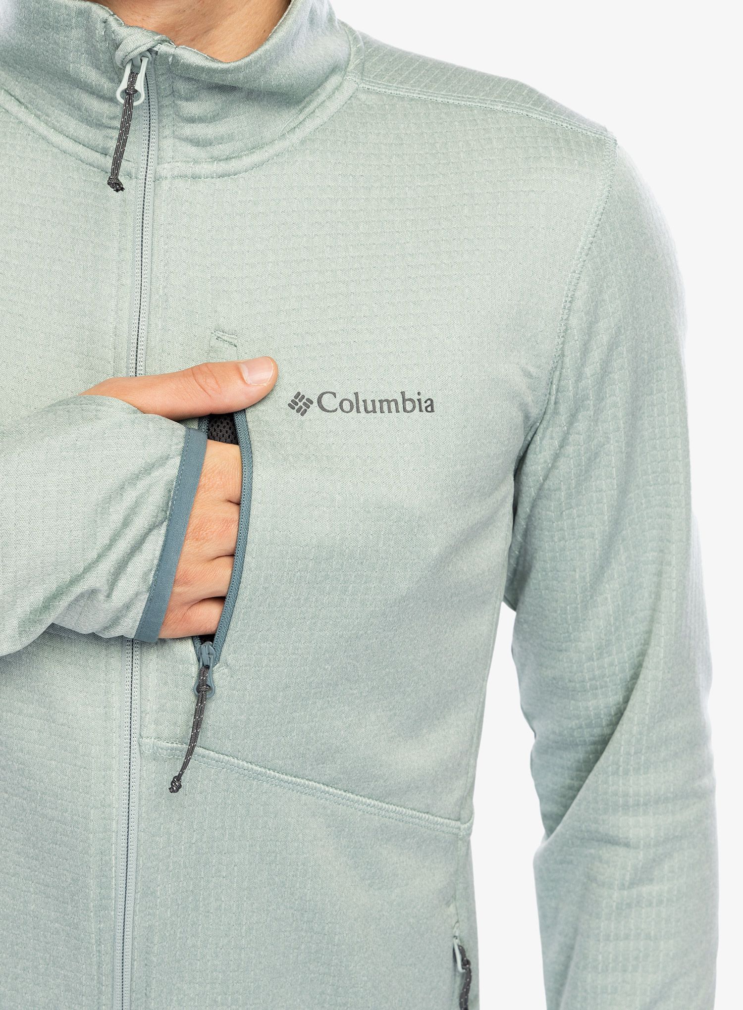 Rozepínací mikina Columbia Park View Fleece Full Zip - niagara heather