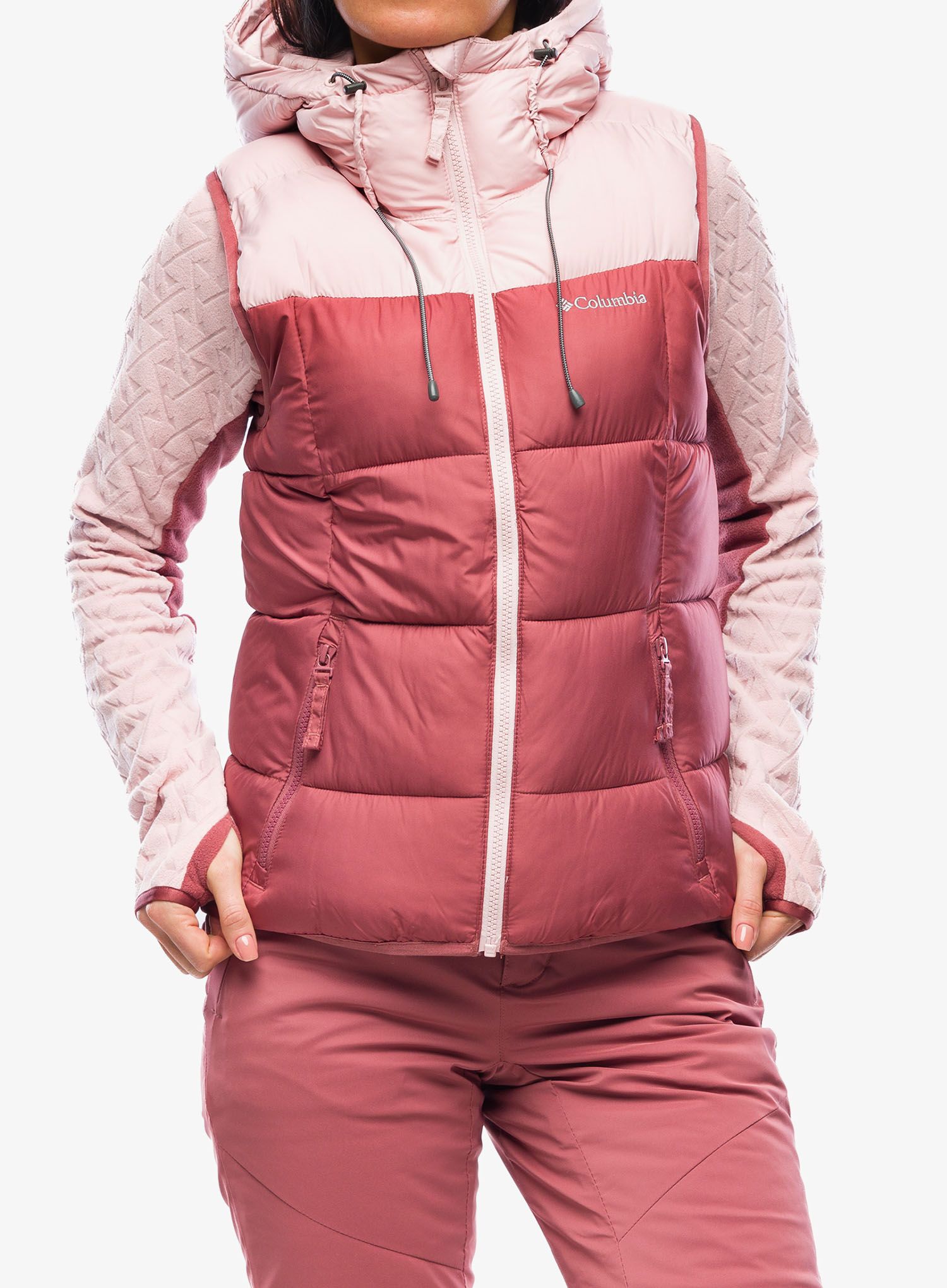 Vesta dámská Columbia Pike Lake II Insulated Vest - beetroot/dusty pink