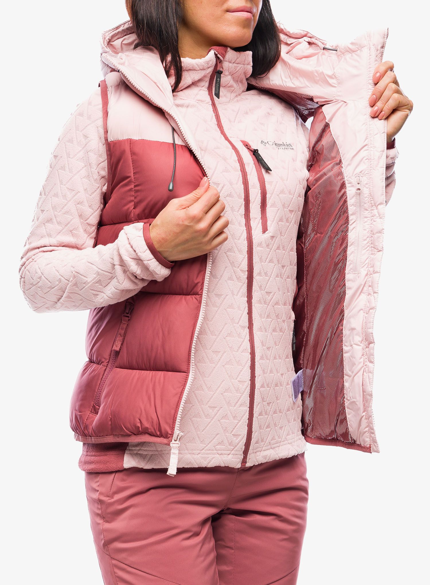Vesta dámská Columbia Pike Lake II Insulated Vest - beetroot/dusty pink