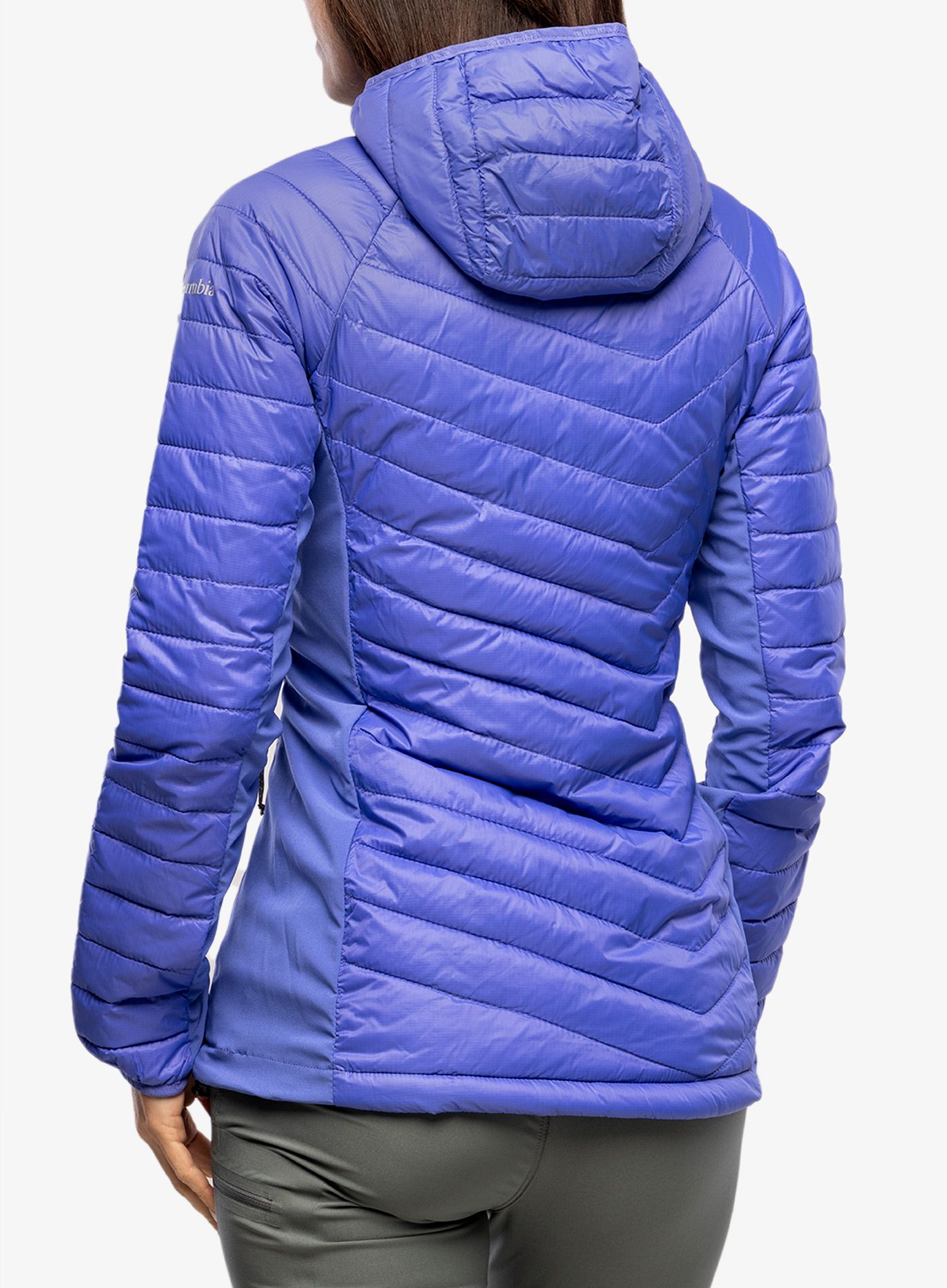 Dámská bunda Columbia Powder Pass Hooded Jacket - purple lotus