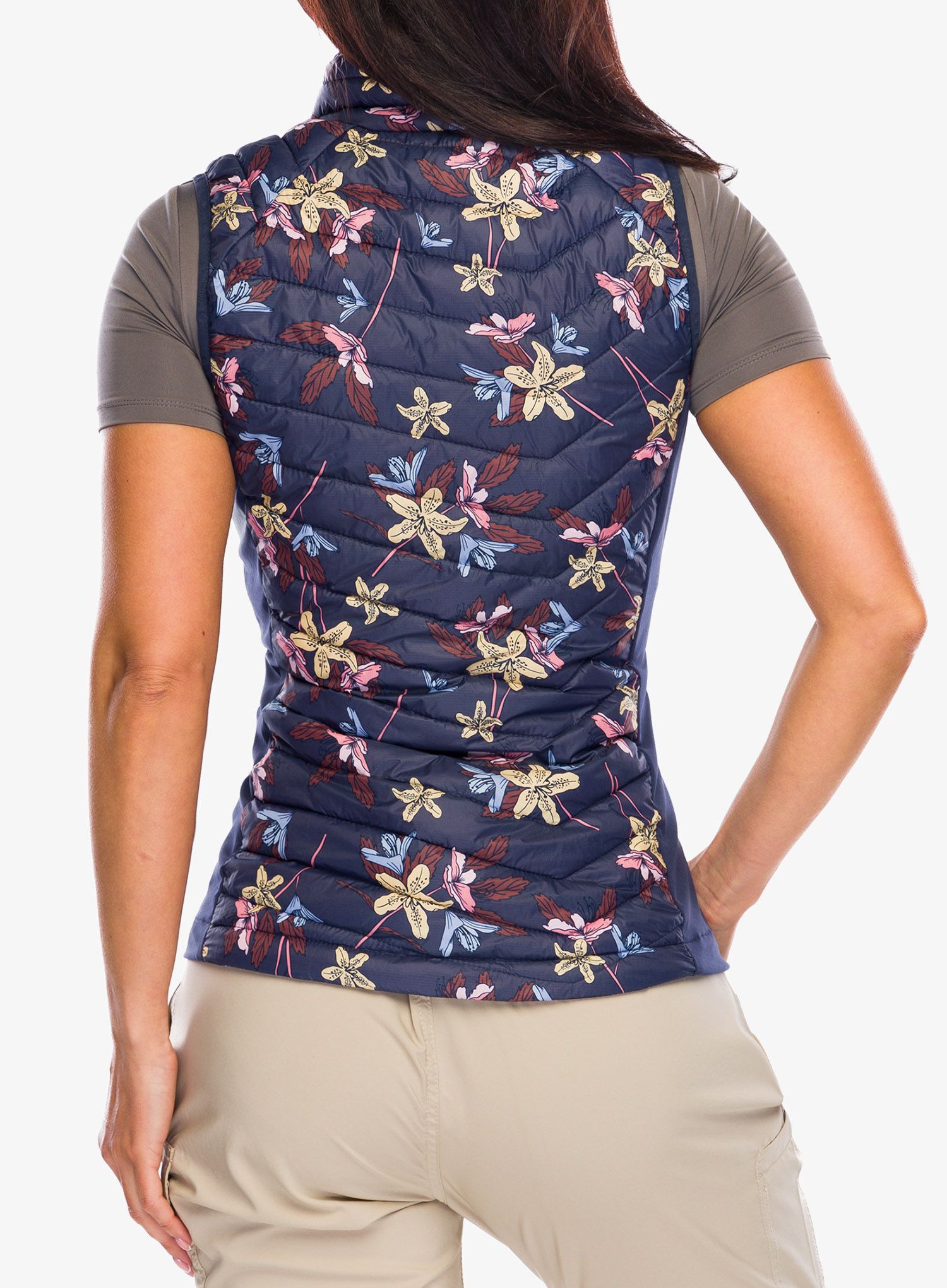 Vesta dámská Columbia Powder Pass Vest - nocturnal tiger lilies print