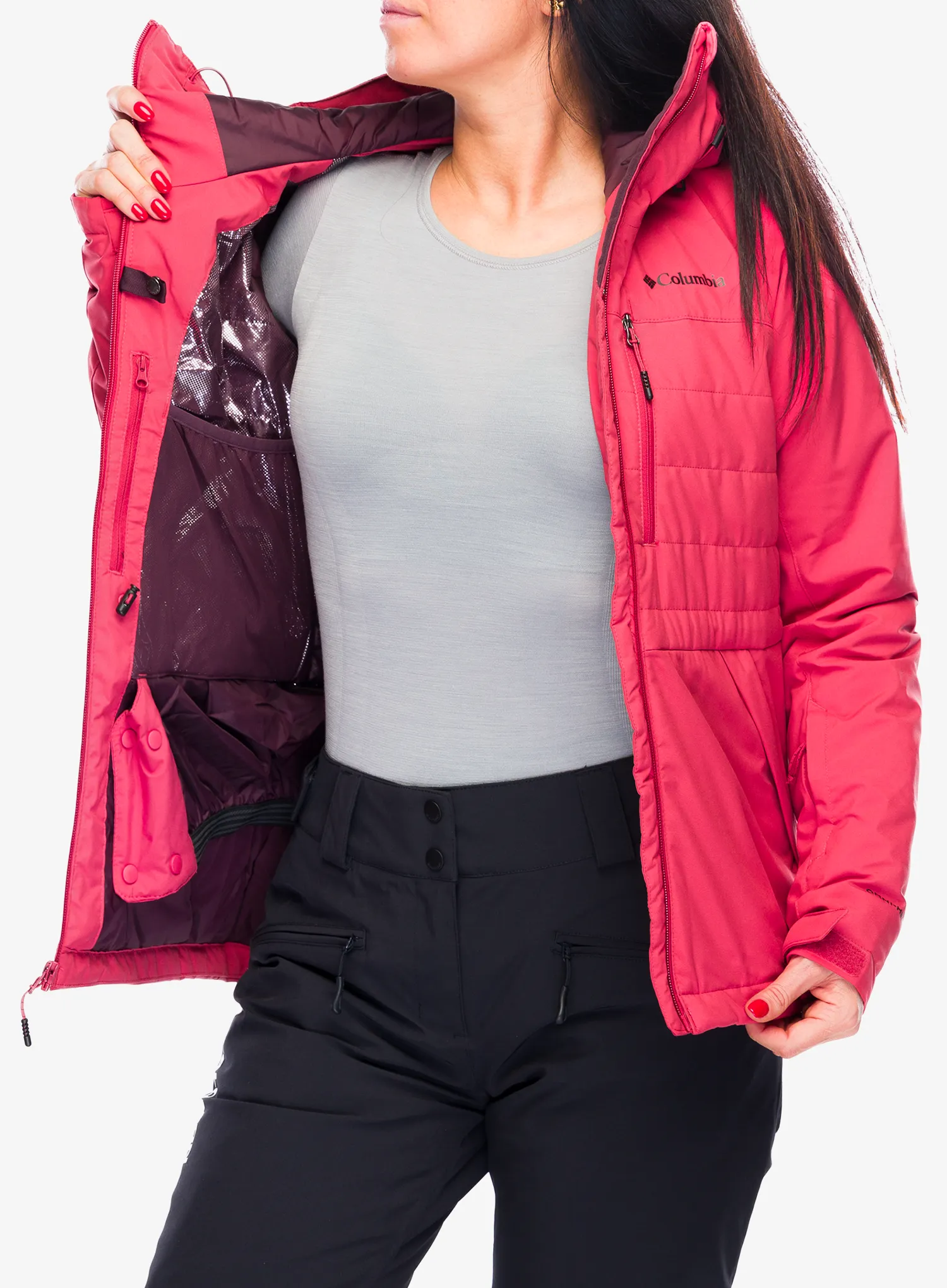 Dámská lyžařská bunda Columbia Powdered Peak Insulated Jacket - daredevil