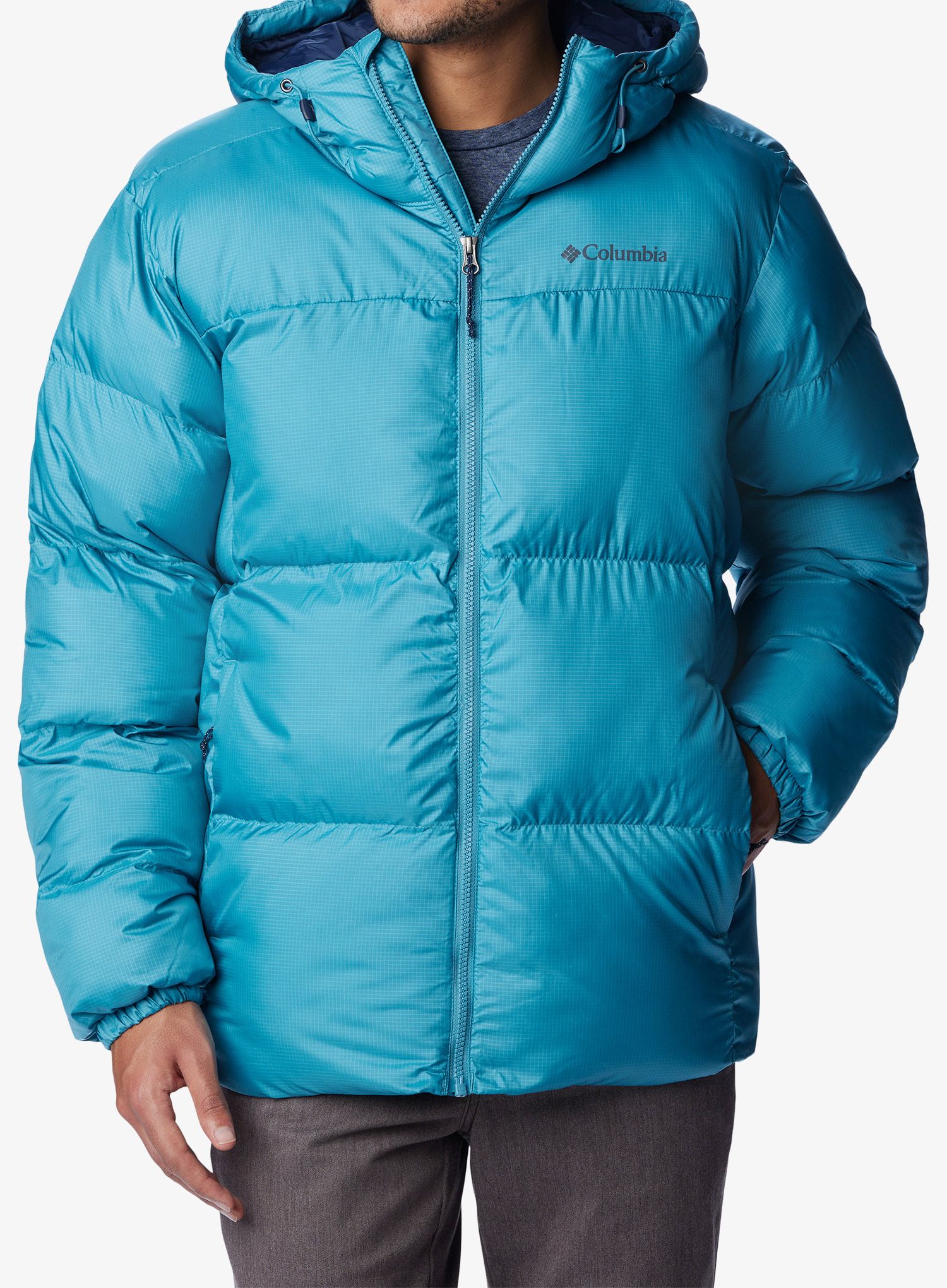 Zimní bunda Columbia Puffect Hooded Jacket - shasta