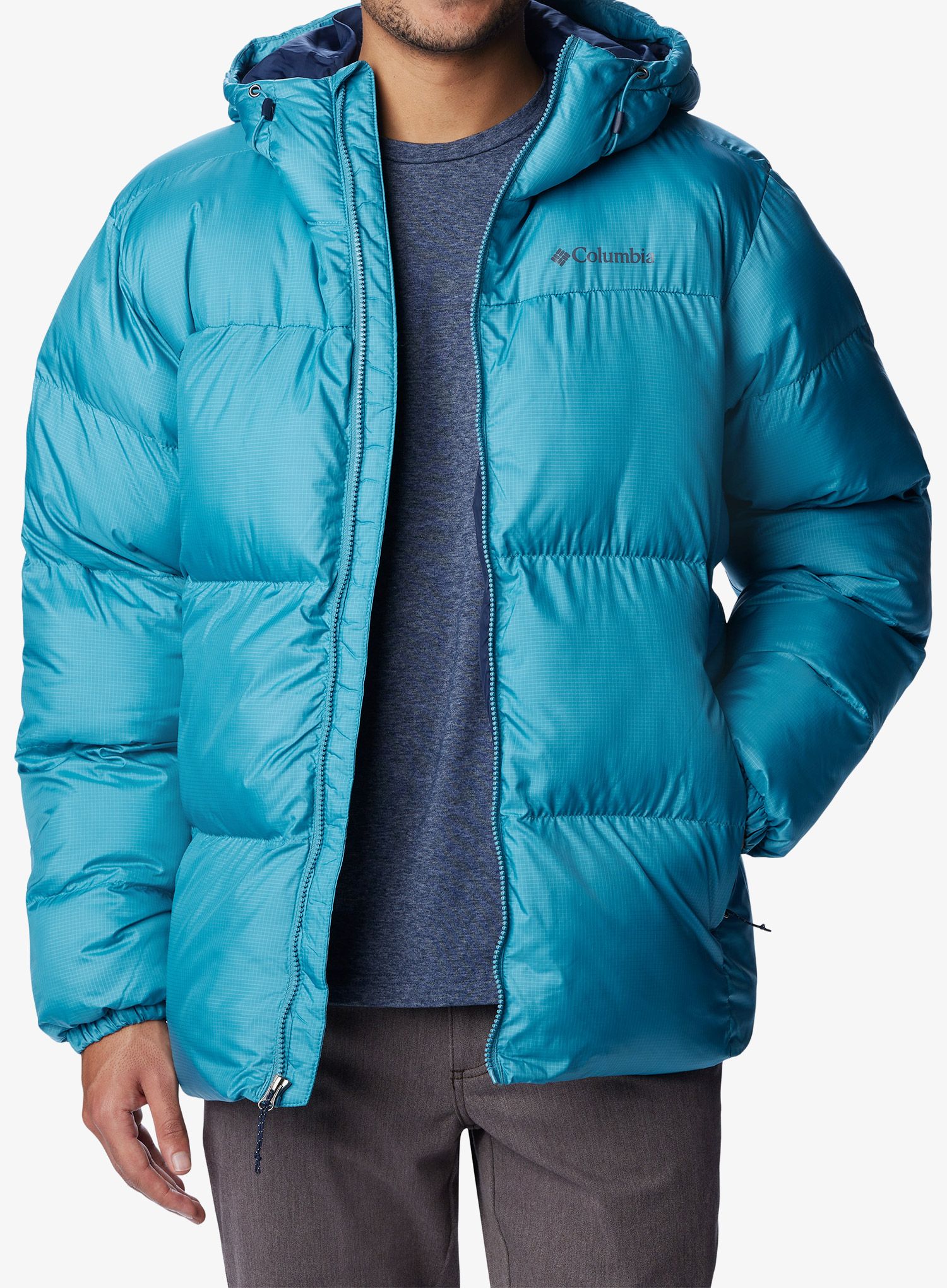 Zimní bunda Columbia Puffect Hooded Jacket - shasta