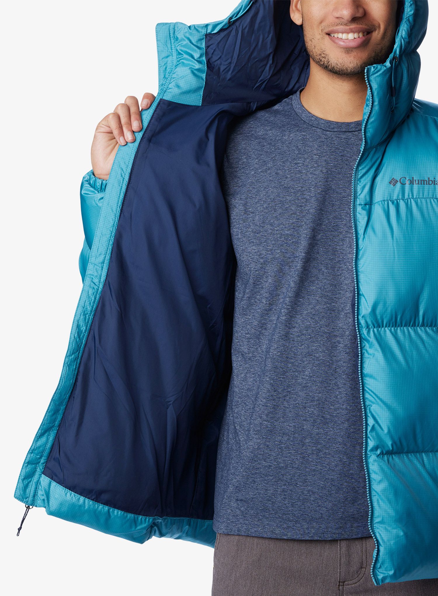 Zimní bunda Columbia Puffect Hooded Jacket - shasta