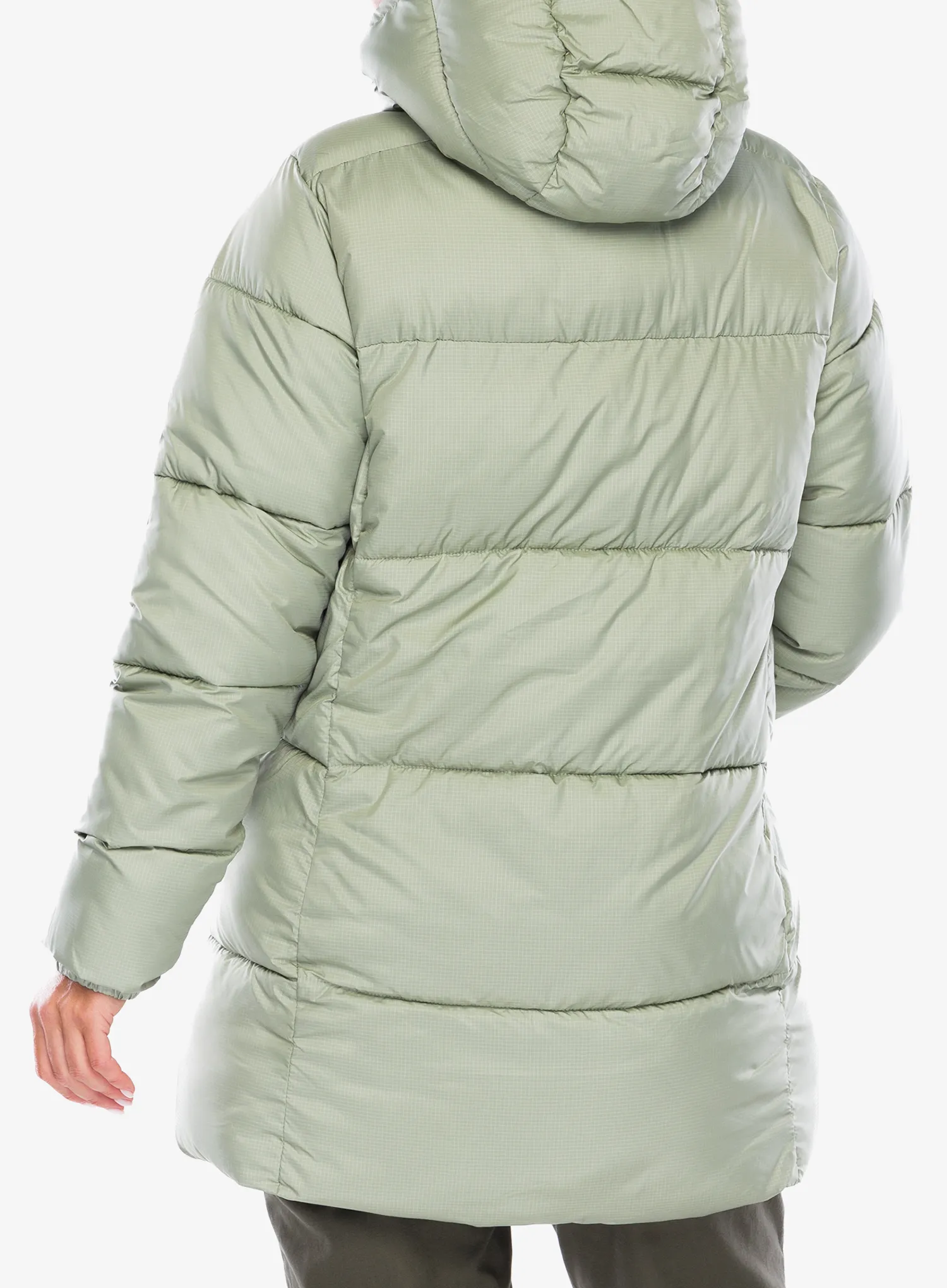 Dámský kabát Columbia Puffect II Mid Hooded Jacket - safari