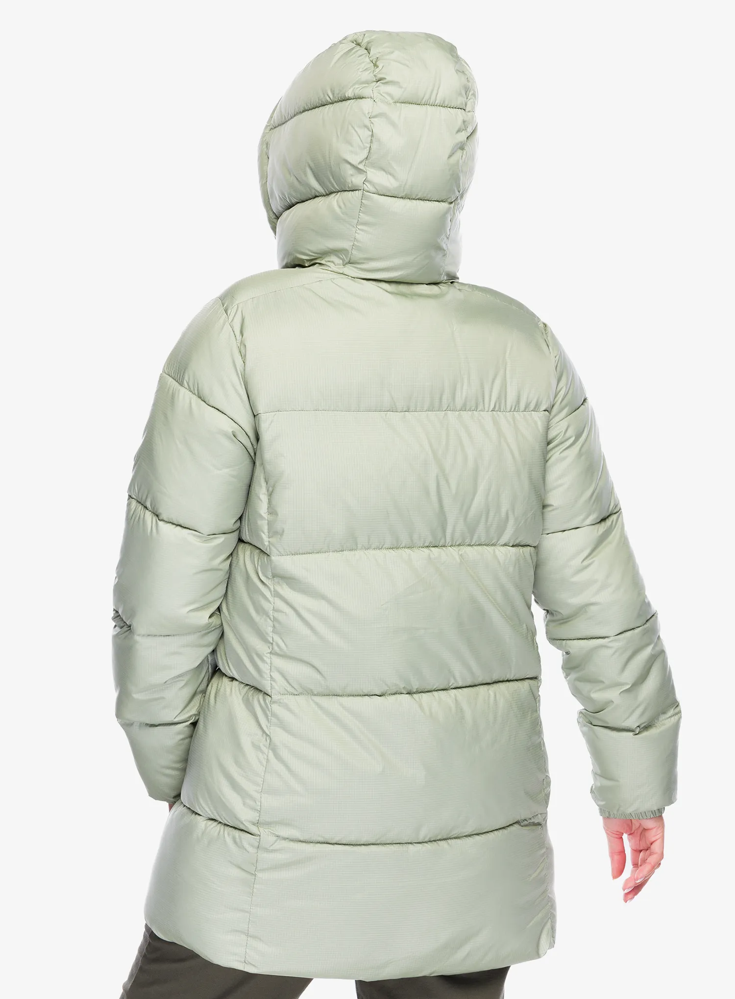 Dámský kabát Columbia Puffect II Mid Hooded Jacket - safari