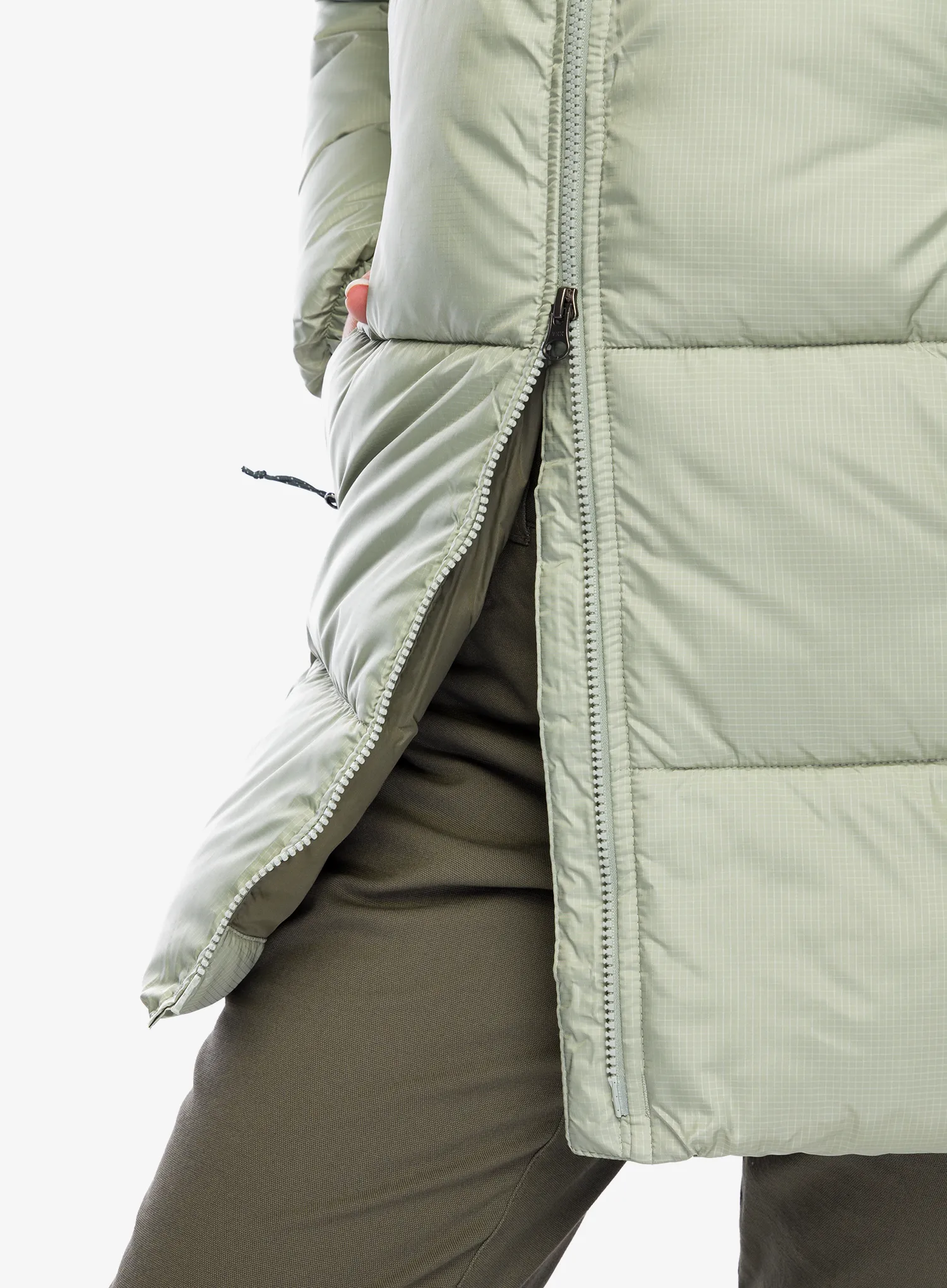Dámský kabát Columbia Puffect II Mid Hooded Jacket - safari