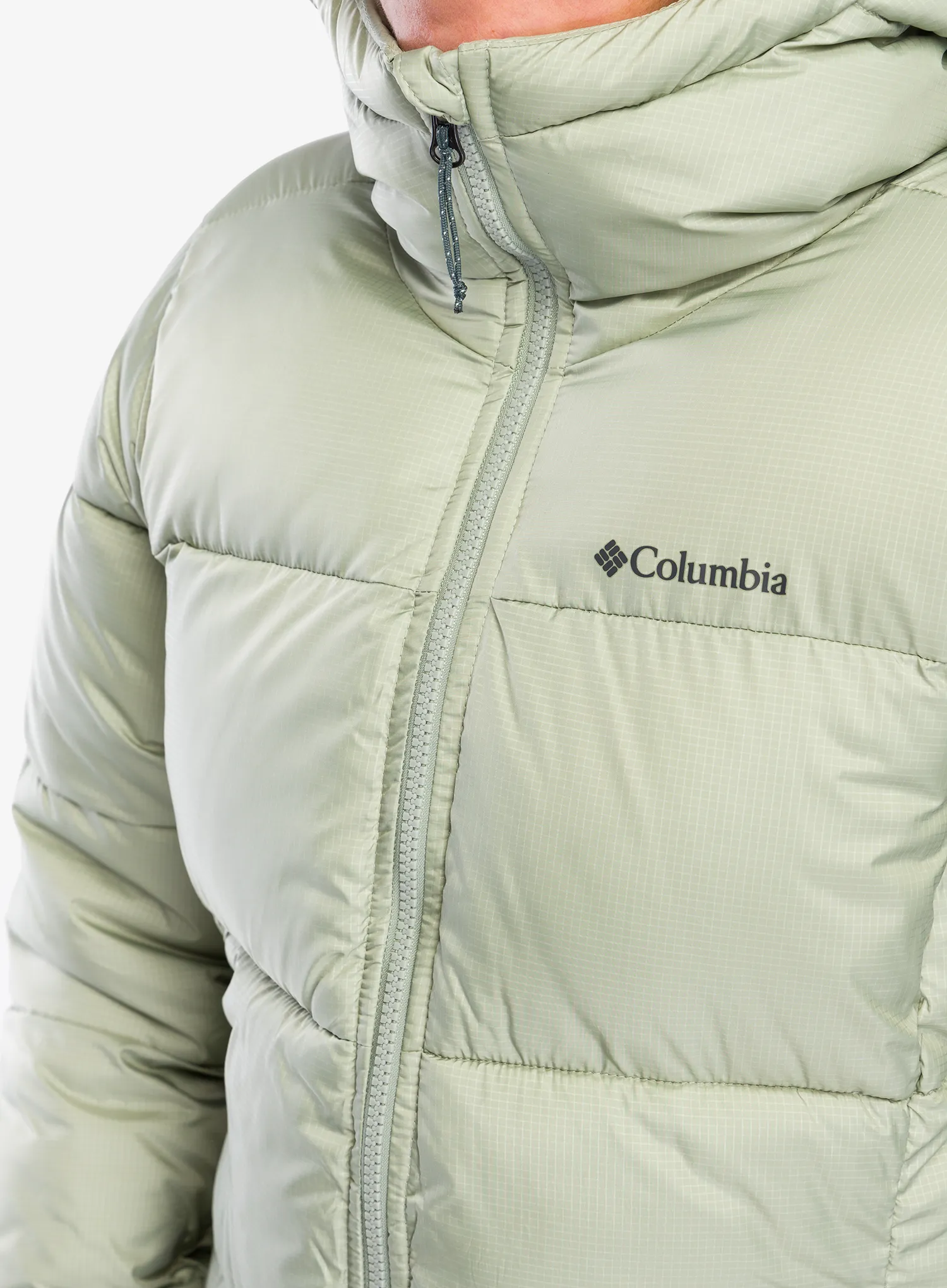 Dámský kabát Columbia Puffect II Mid Hooded Jacket - safari