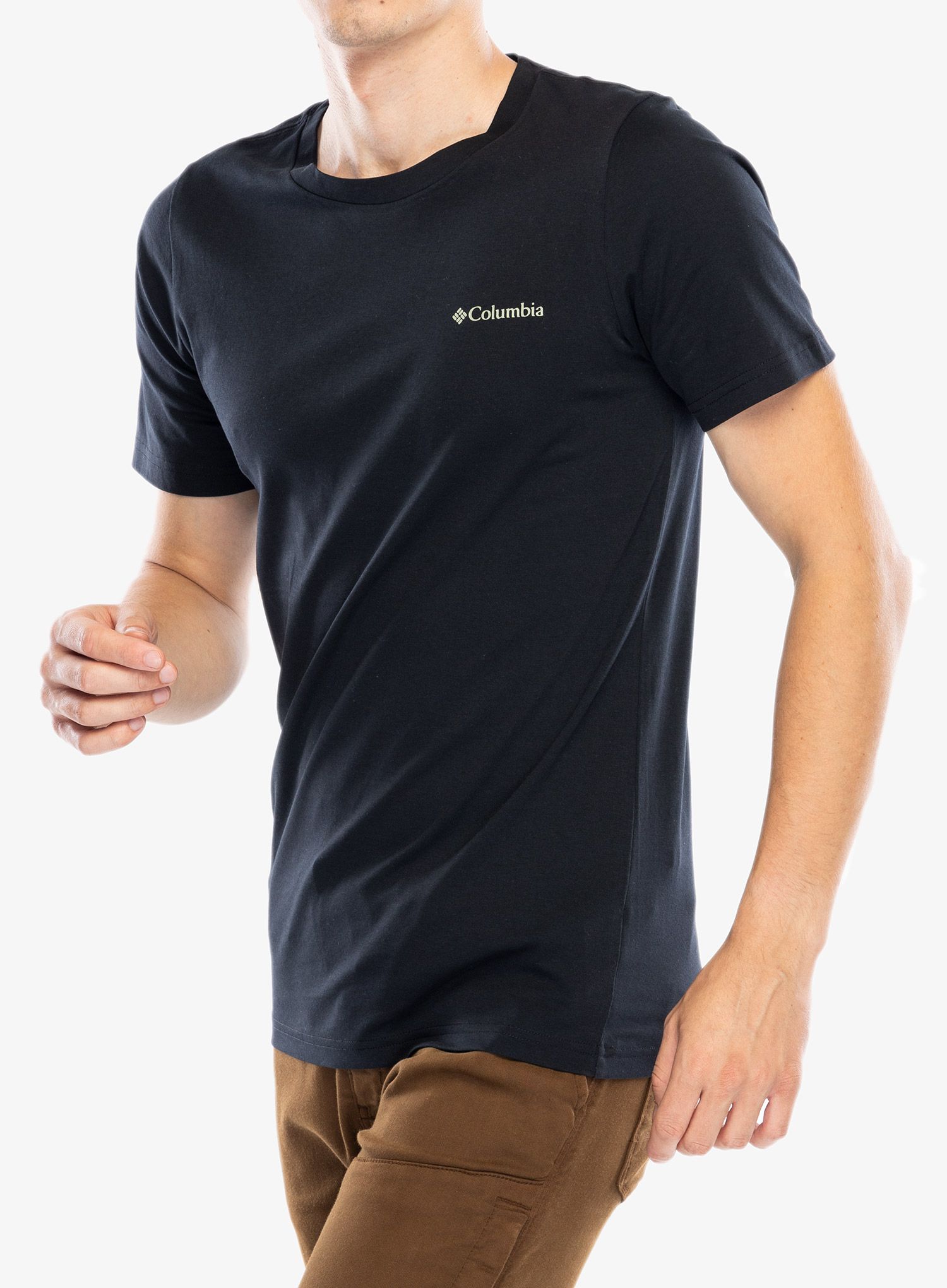 Tričko s potiskem Columbia Rapid Ridge Back Graphic Tee II - black/button badge