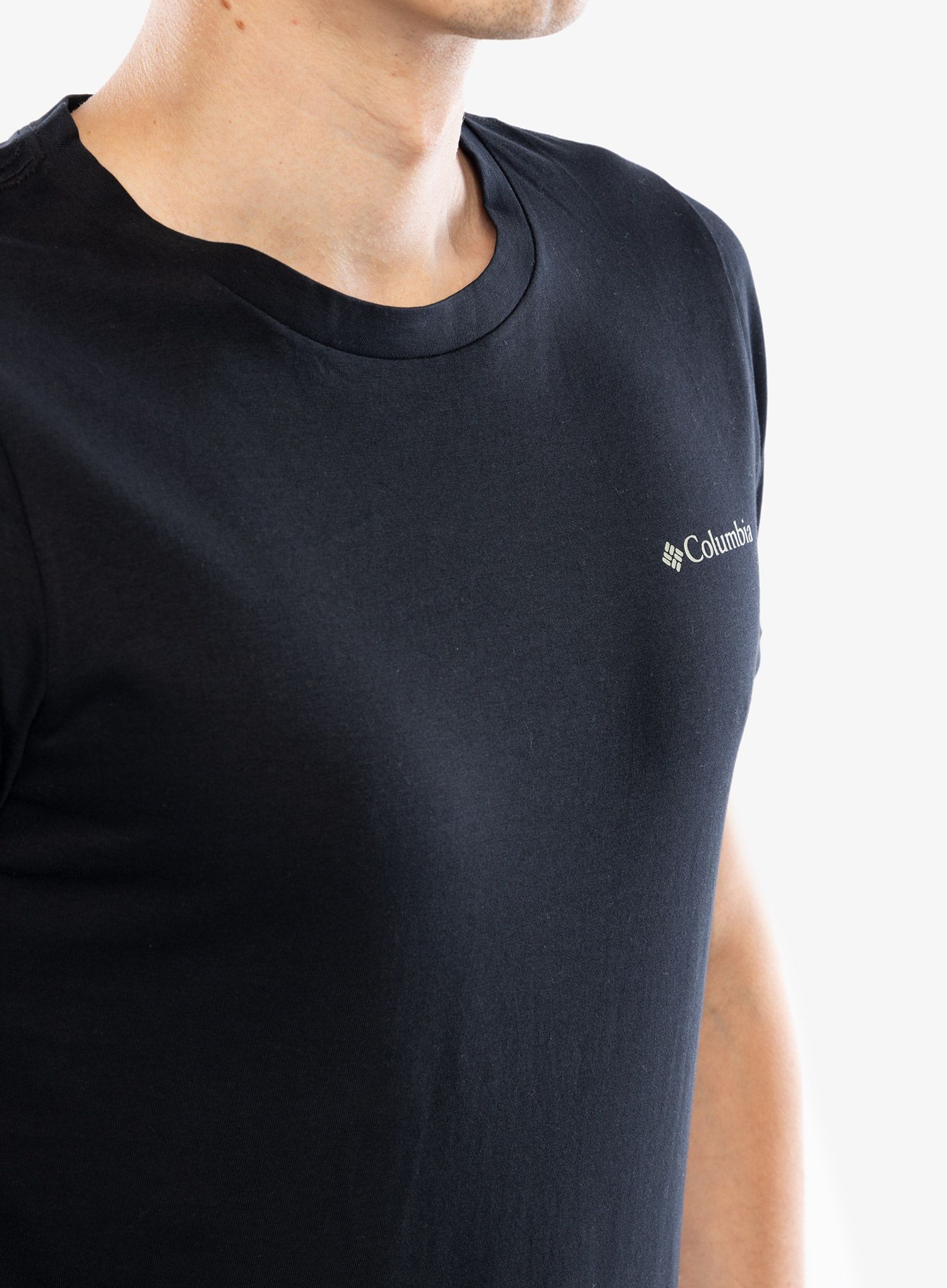 Tričko s potiskem Columbia Rapid Ridge Back Graphic Tee II - black/button badge
