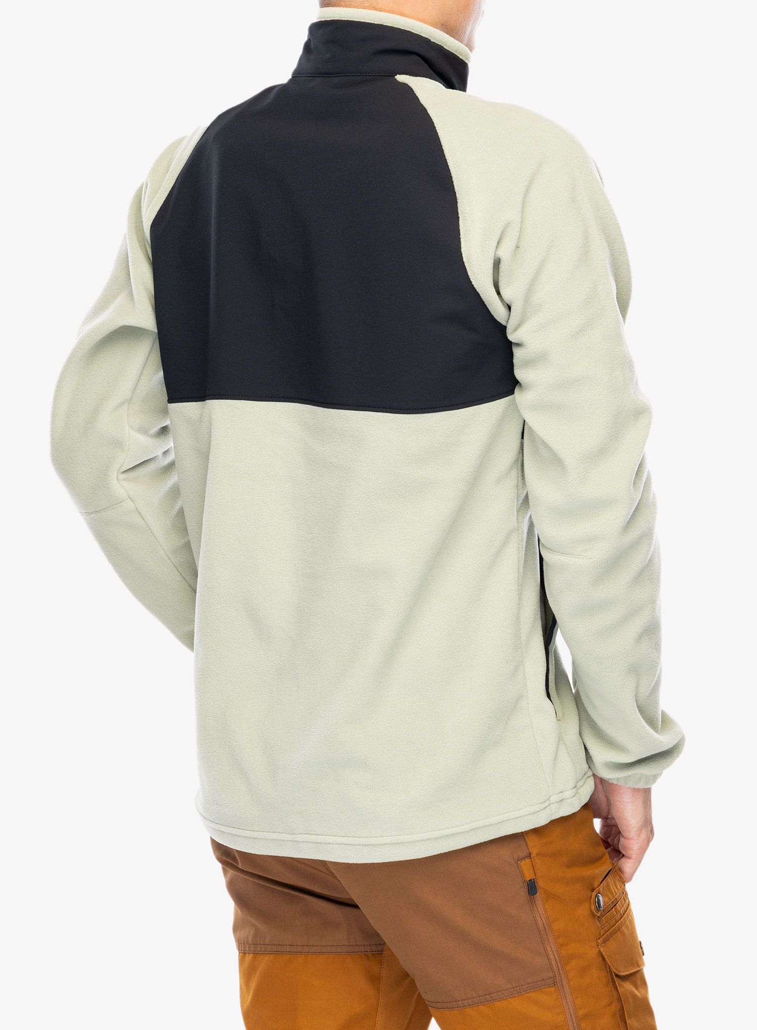 Fleece mikina Columbia Sage Peak Full Zip Fleece - safari/black