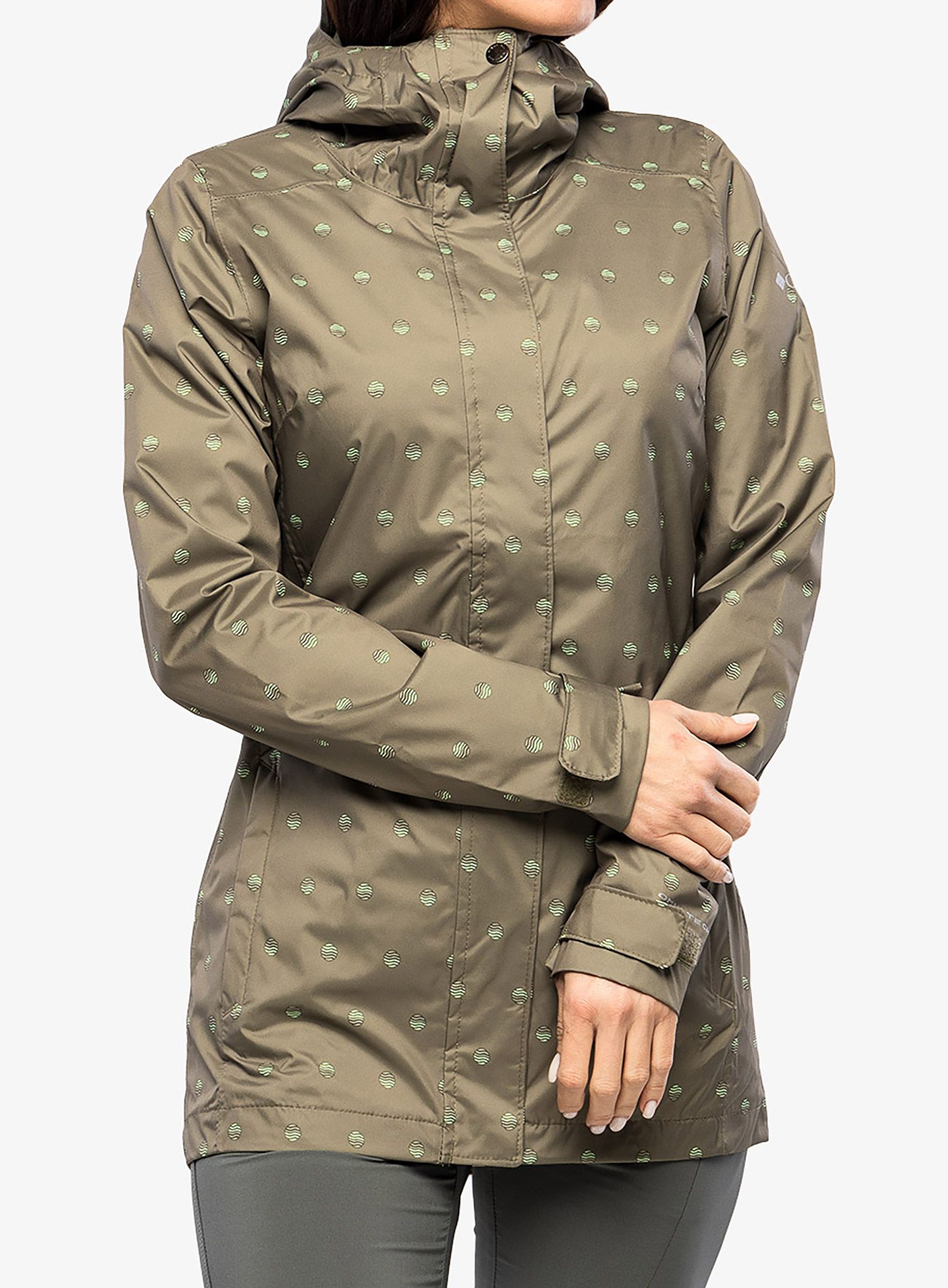 Dámský kabát do deště Columbia Splash A Little II Jacket - stone green