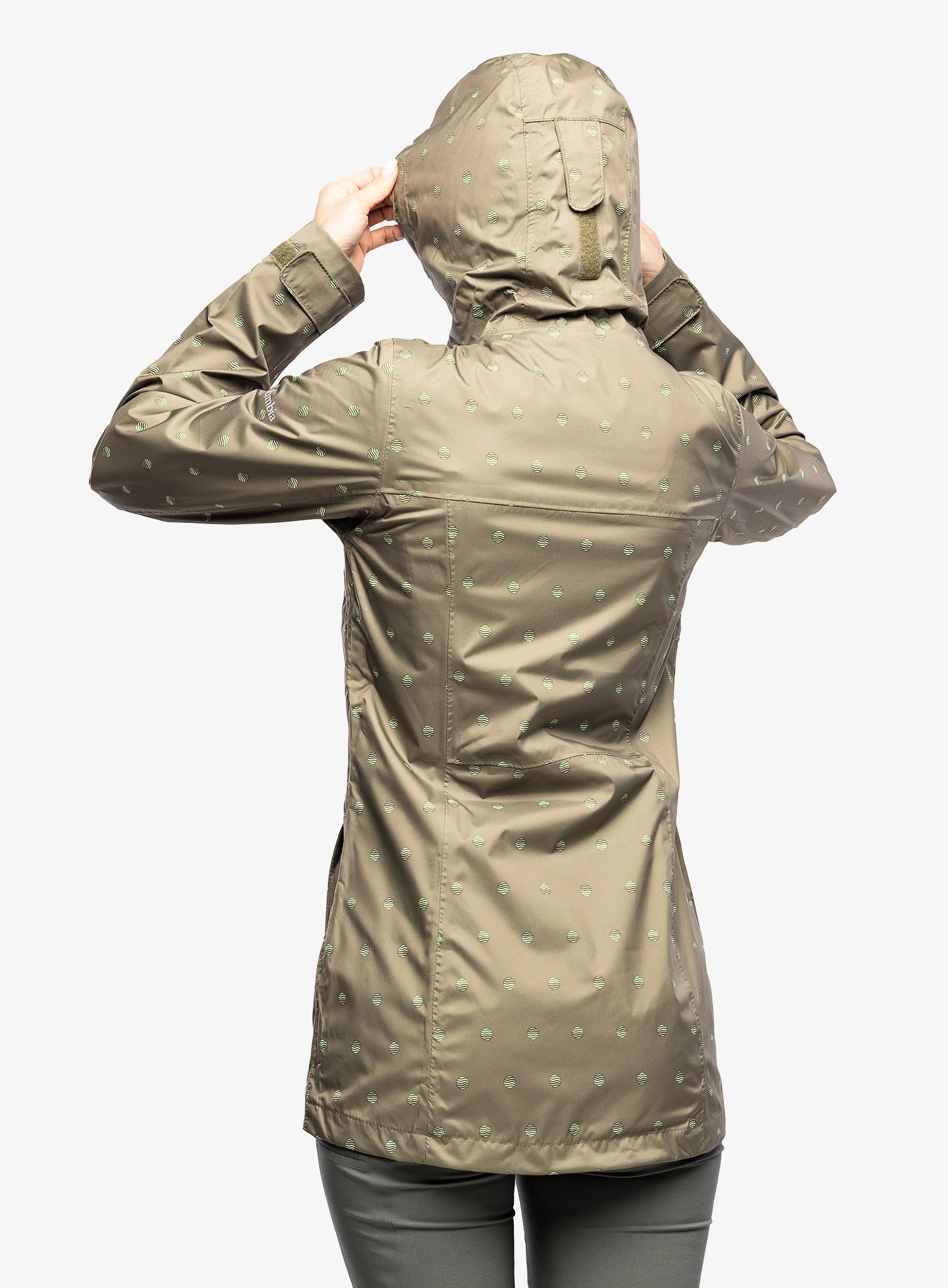 Dámský kabát do deště Columbia Splash A Little II Jacket - stone green