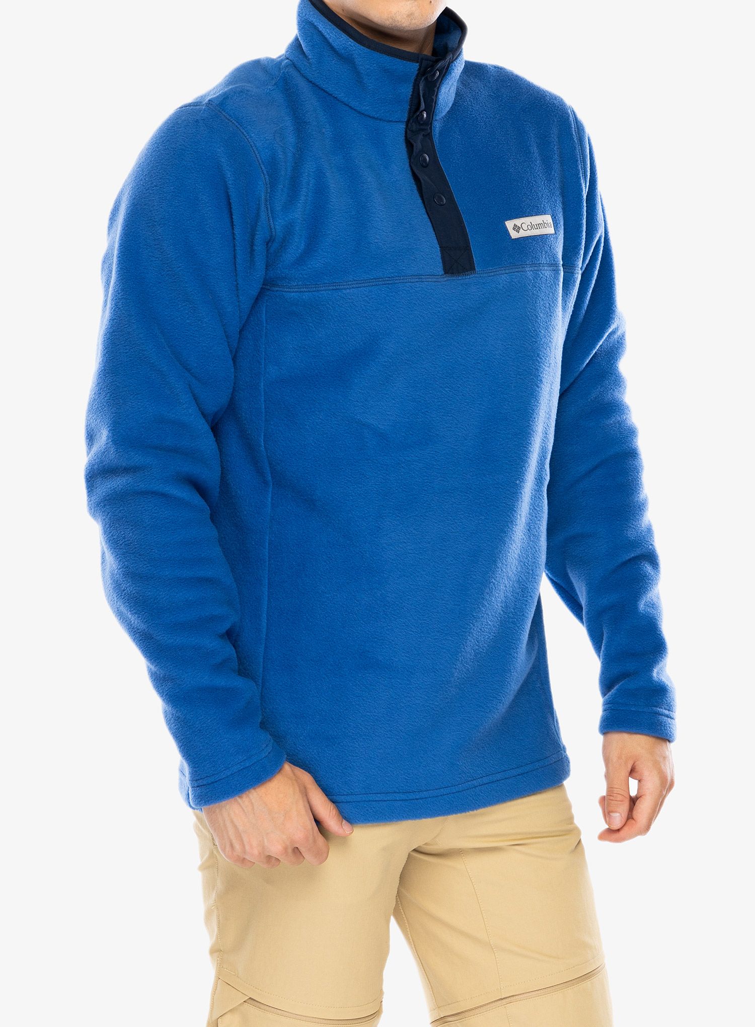 Mikina bez kapuce Columbia Steens Mountain Half Snap - mountain blue/collegiate navy