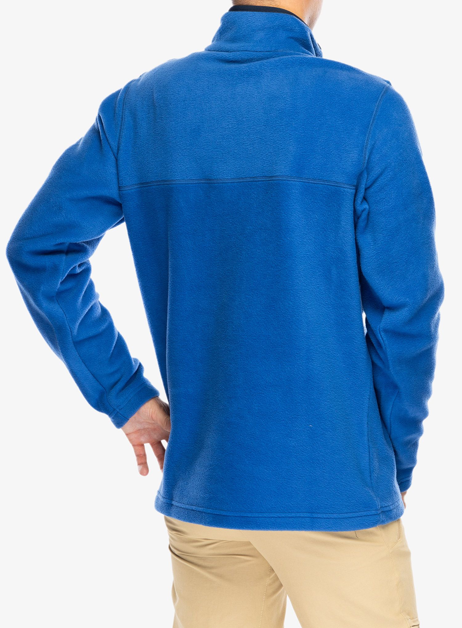 Mikina bez kapuce Columbia Steens Mountain Half Snap - mountain blue/collegiate navy