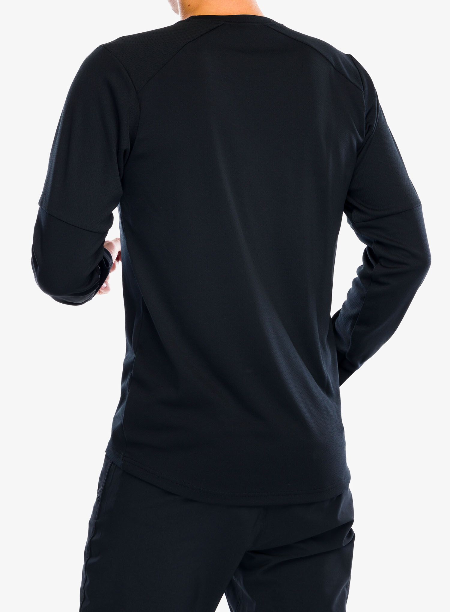 Mikina bez kapuce Columbia Tech Knit Long Sleeve Crew - black