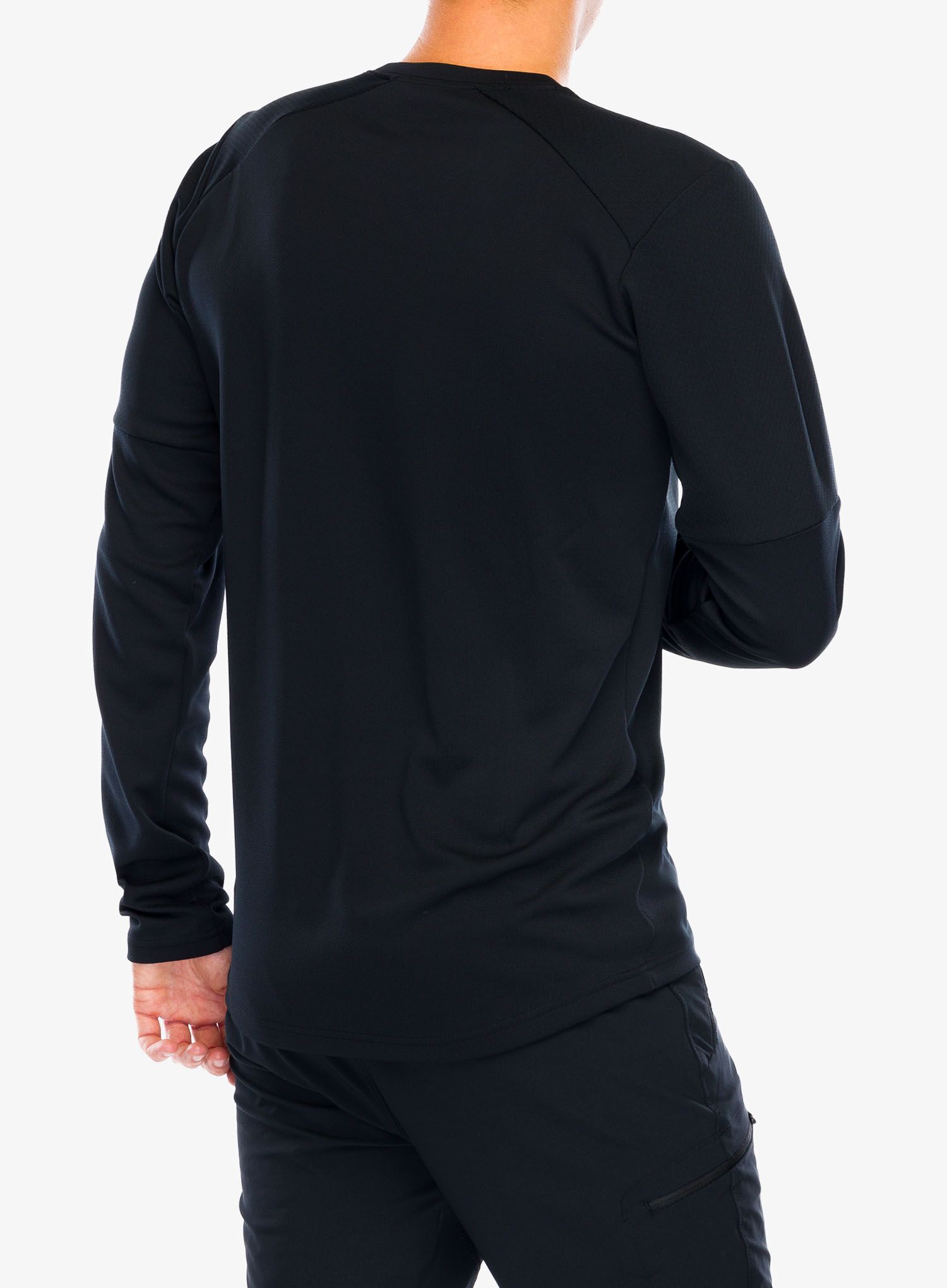 Mikina bez kapuce Columbia Tech Knit Long Sleeve Crew - black