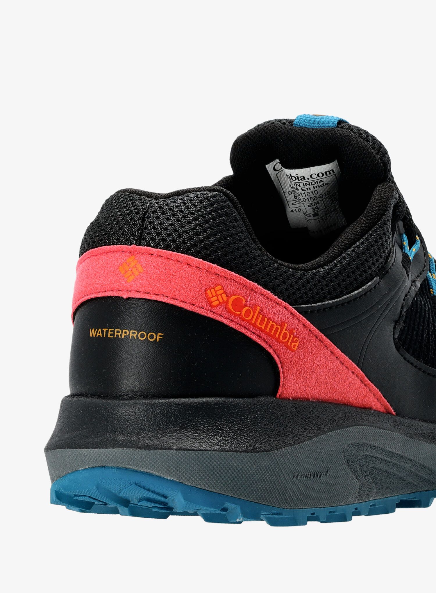 Turistické boty Columbia Trailstorm Waterproof - black/marigold