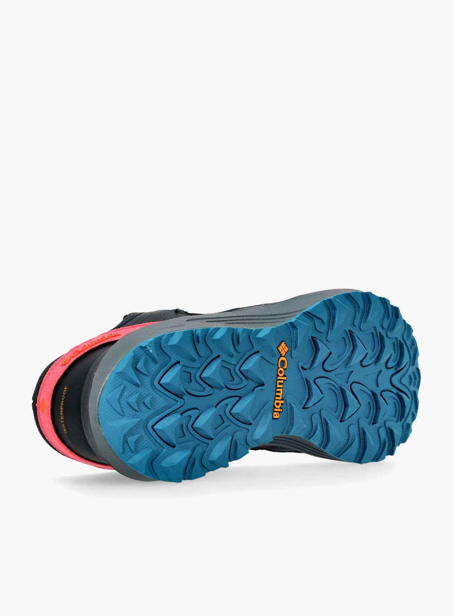 Turistické boty Columbia Trailstorm Waterproof - black/marigold