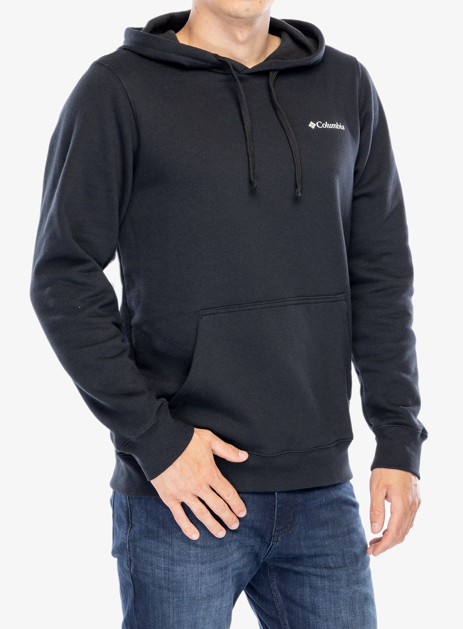 Mikina s kapucí Columbia Trek Graphic Hoodie - black/button badge