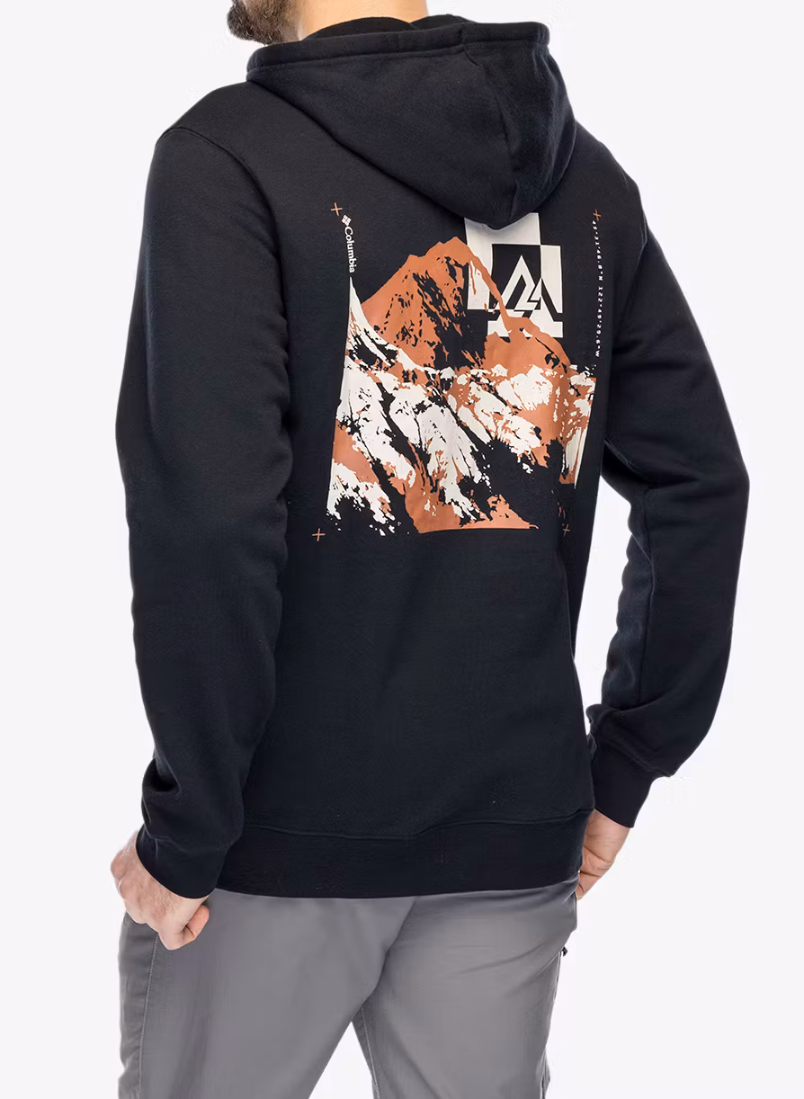 Mikina s kapucí Columbia Trek Graphic Hoodie - black/mountain air