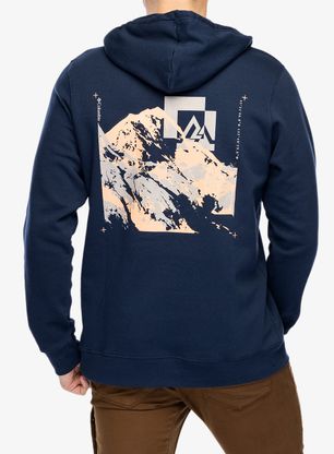 Mikina s kapucí Columbia Trek Graphic Hoodie - collegiate navy/mountain air