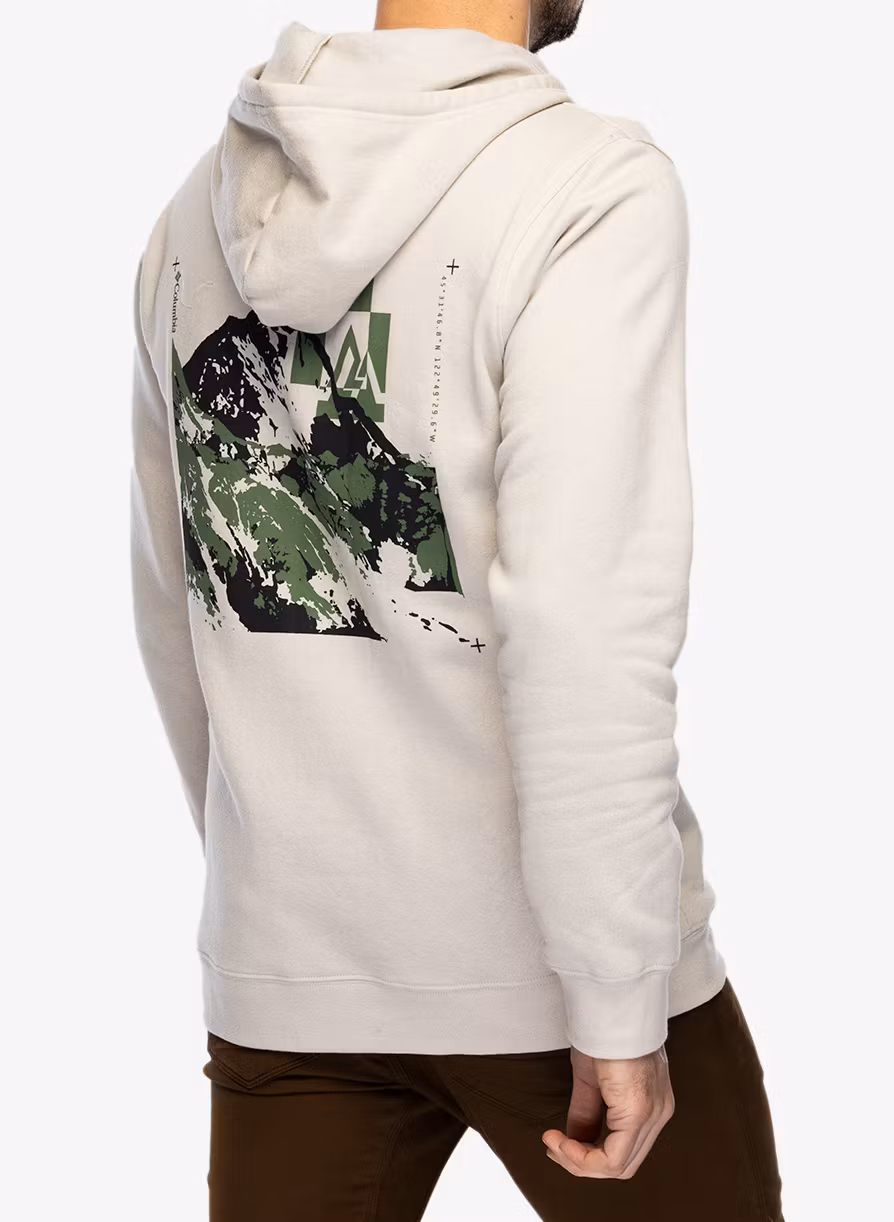 Mikina s kapucí Columbia Trek Graphic Hoodie - dark stone/mountain air