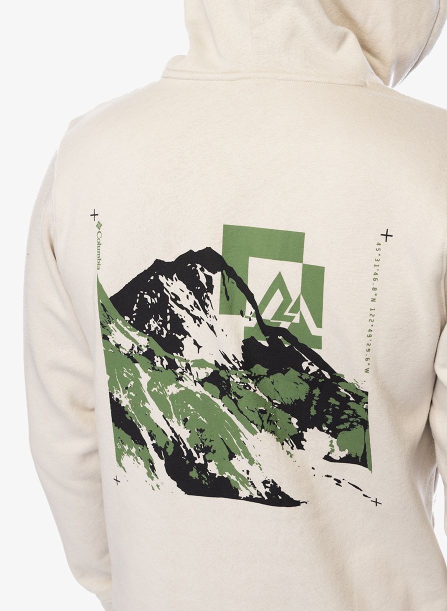 Mikina s kapucí Columbia Trek Graphic Hoodie - dark stone/mountain air