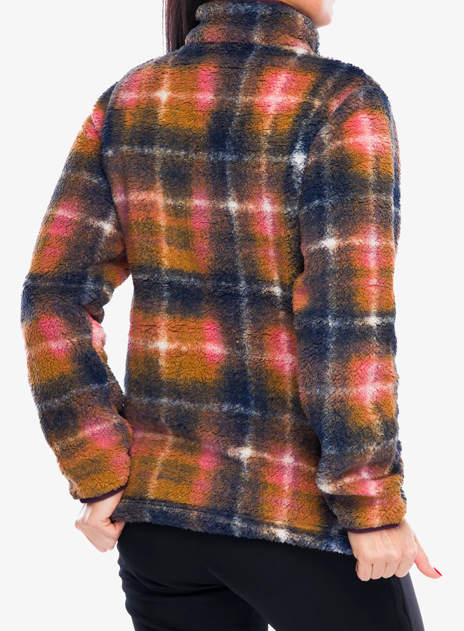 Fleecová mikina dámská Columbia West Bend Print Full Zip II - fig omblur