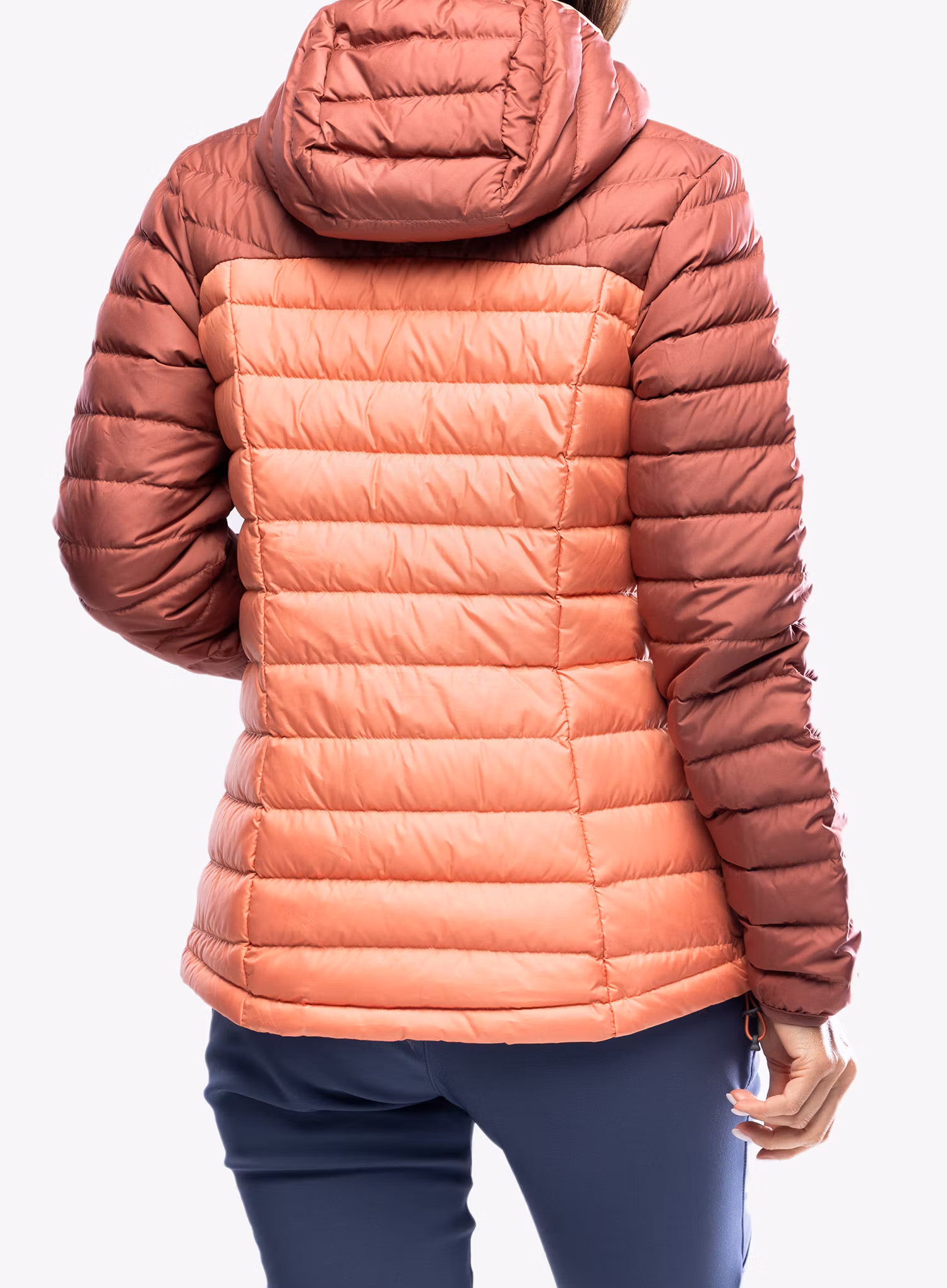 Péřová bunda dámská Columbia Westridge Hooded Down Jacket - beetroot/faded peach